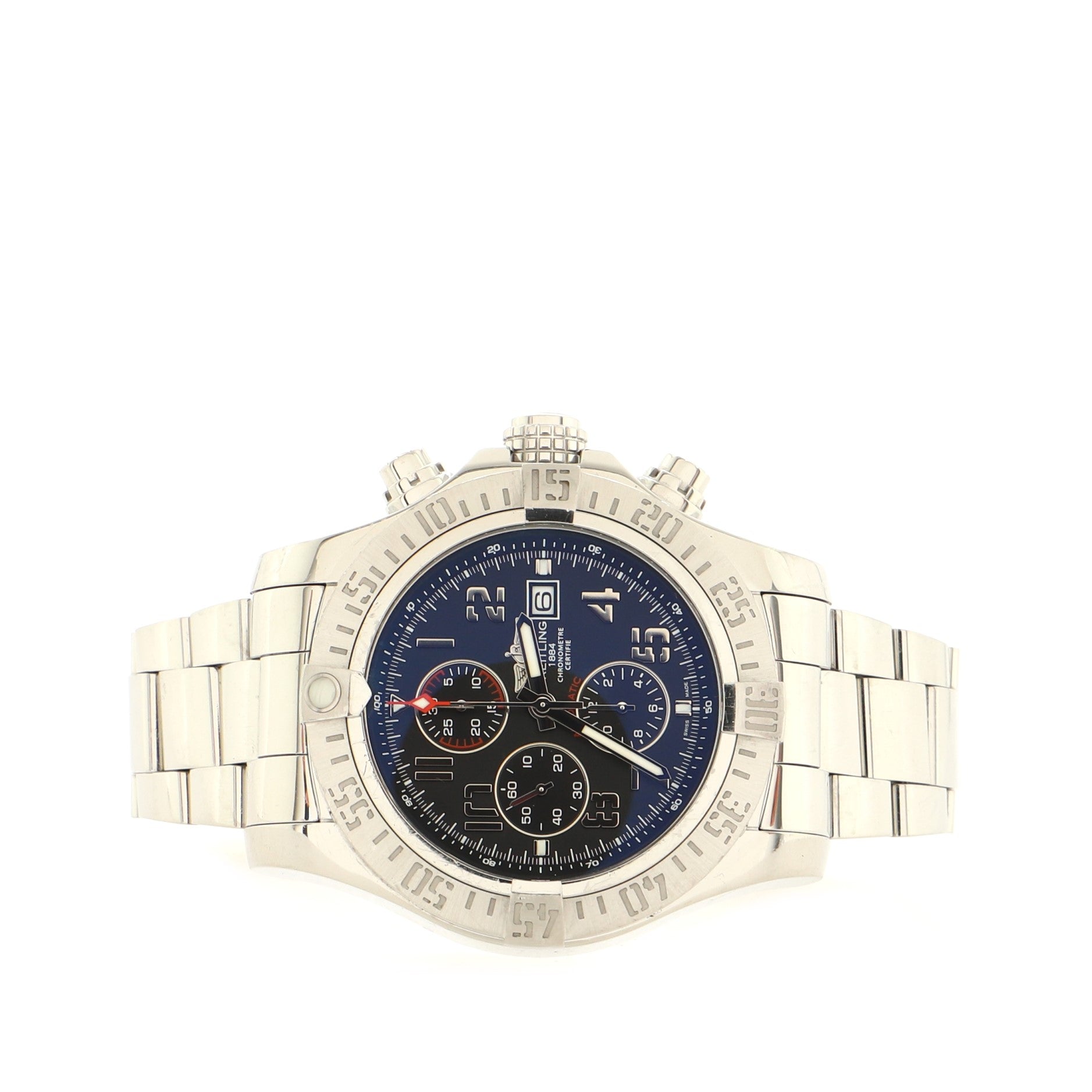 Super Avenger II Chronograph Automatic Watch Stainless Steel 48