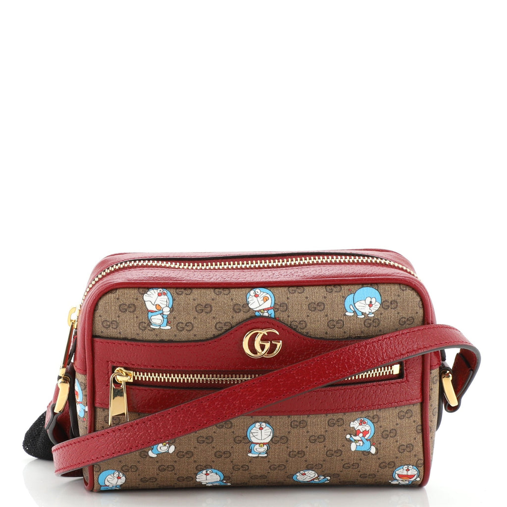 Doraemon Crossbody Bag Printed Mini GG Coated Canvas Mini