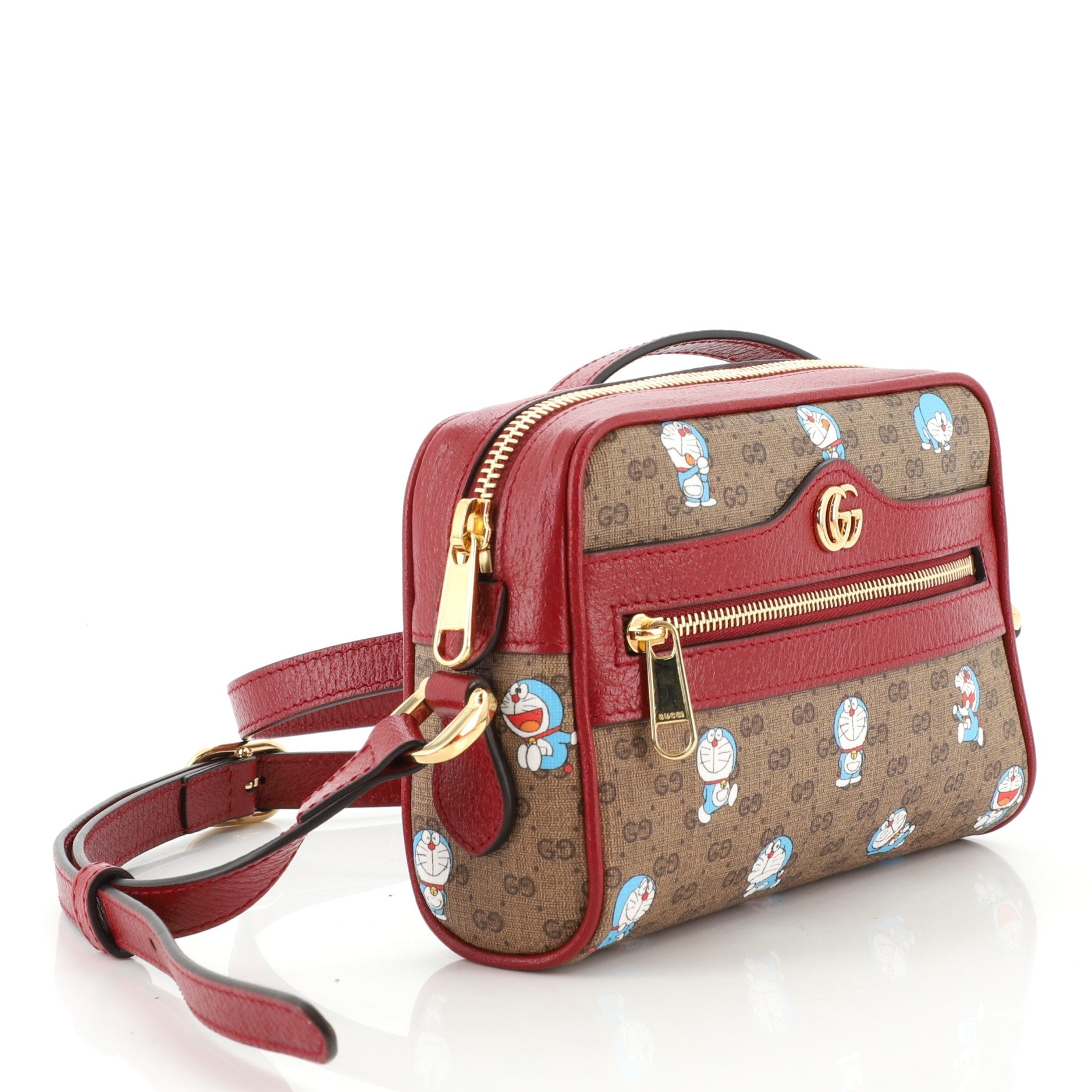 Doraemon Crossbody Bag Printed Mini GG Coated Canvas Mini