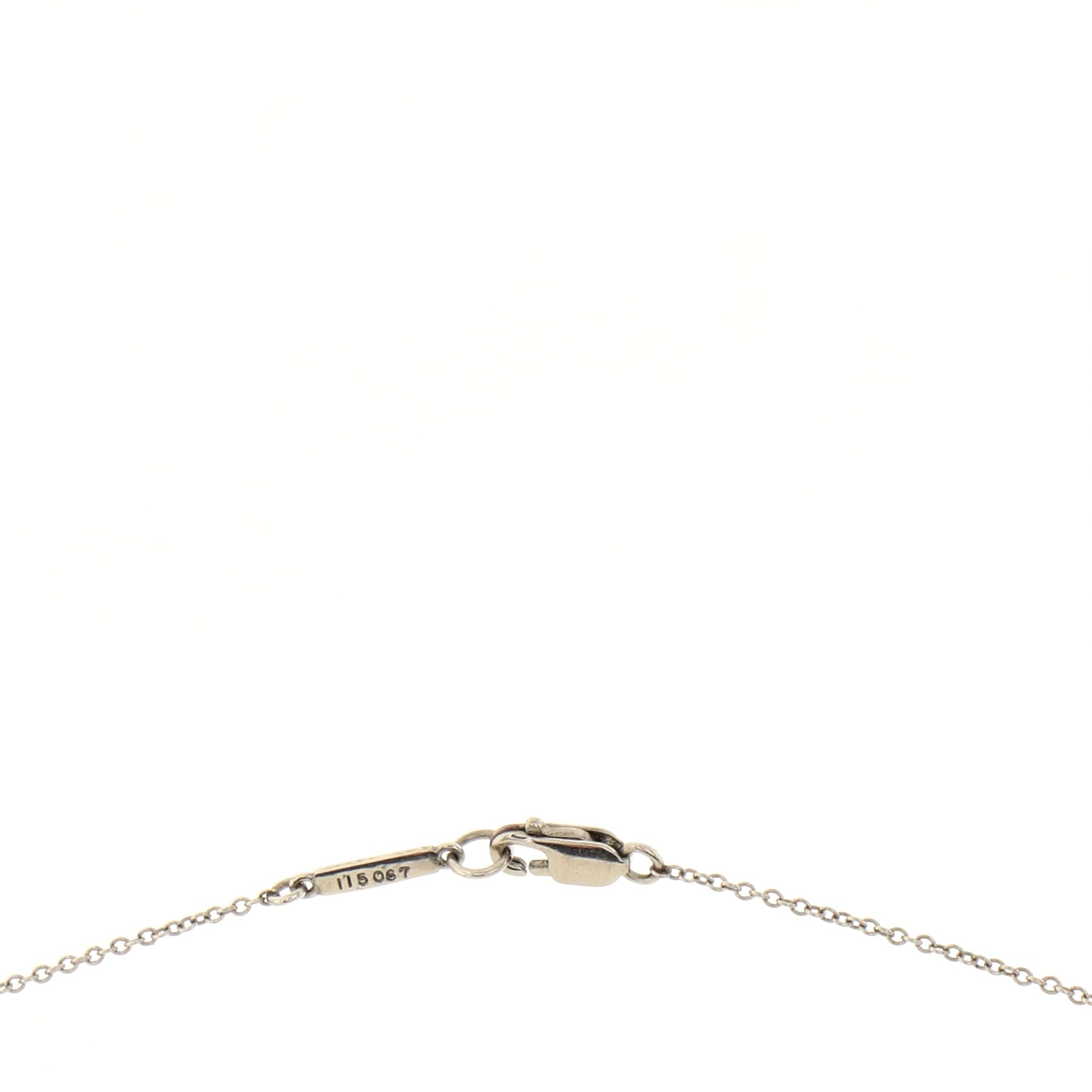 Cross Pendant Necklace Platinum with Diamonds Mini