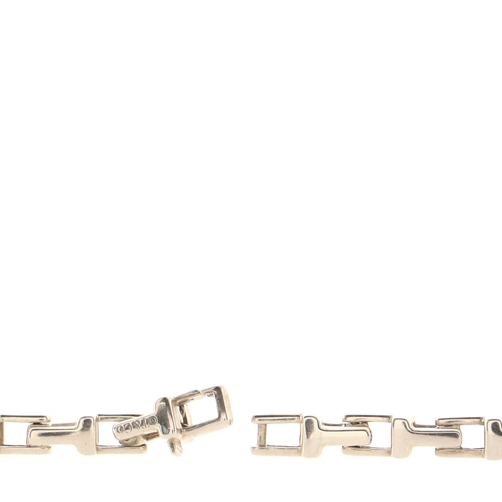 T Chain Necklace Sterling Silver Narrow
