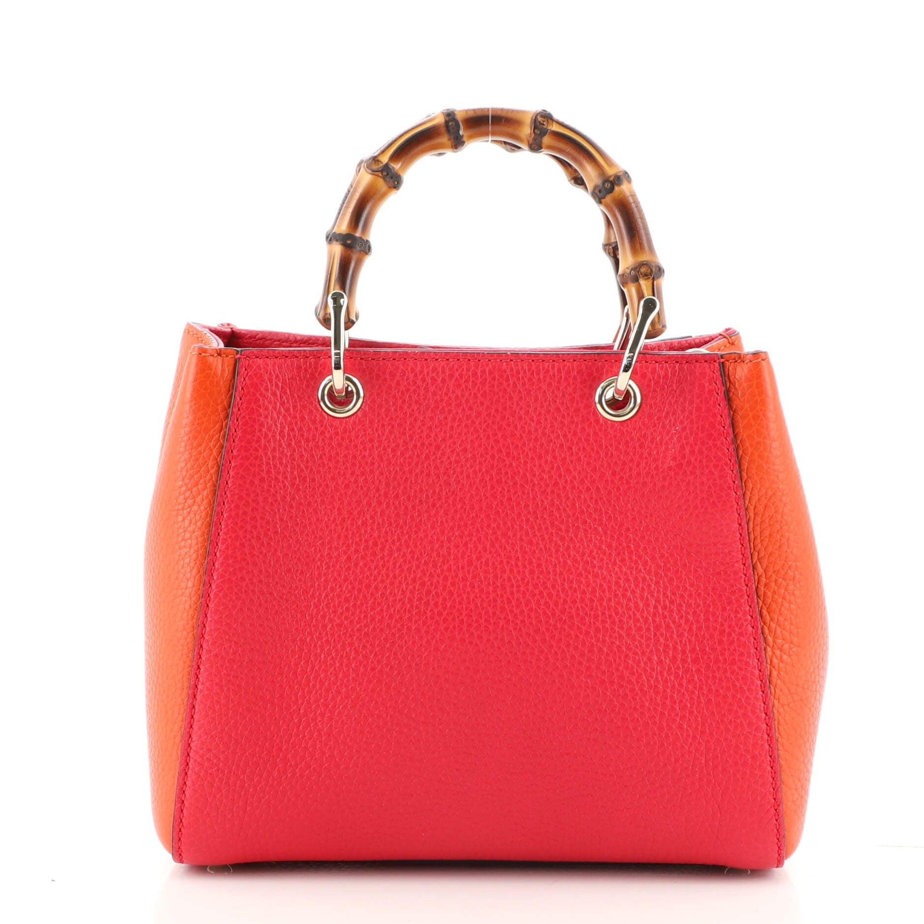 Bamboo Shopper Tote Leather Mini