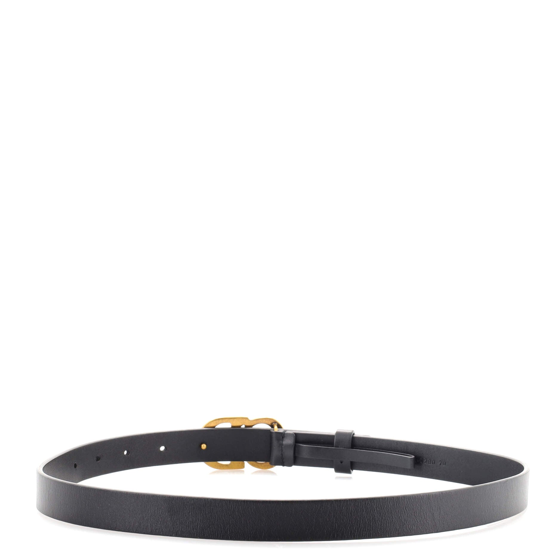 Saddle Belt Leather Thin 70