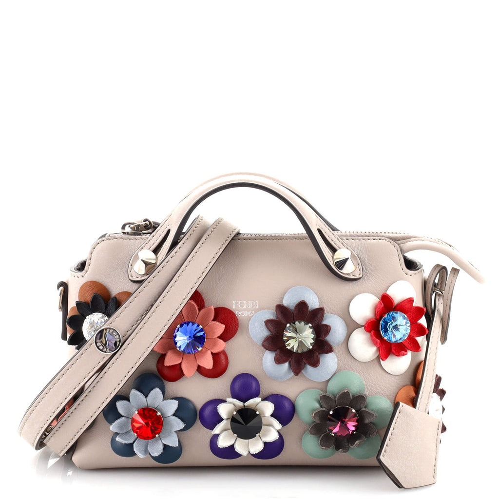 By The Way Satchel Floral Embellished Leather Mini