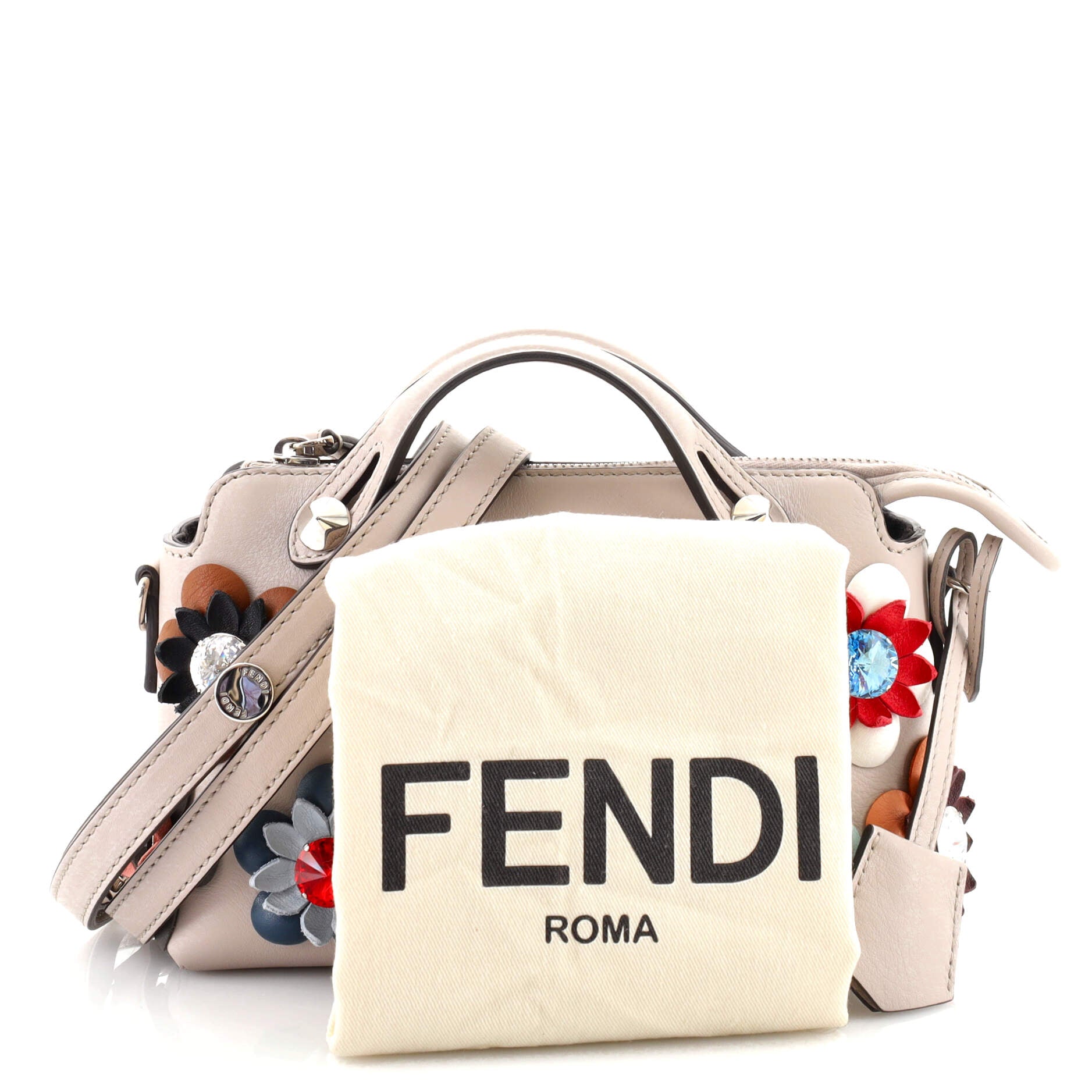 By The Way Satchel Floral Embellished Leather Mini