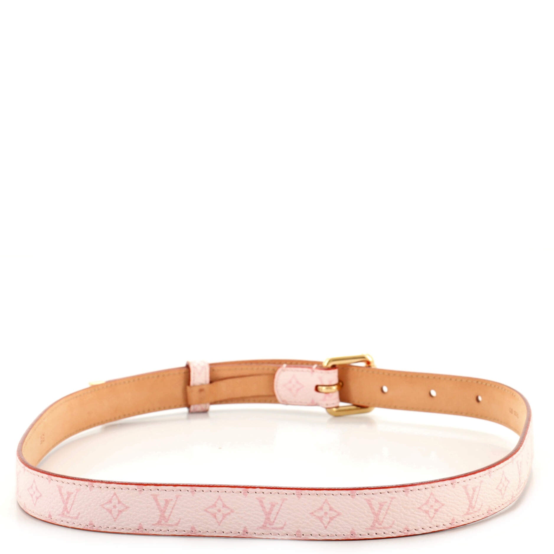 Ceinture Belt Limited Edition Cherry Blossom Monogram Thin 70