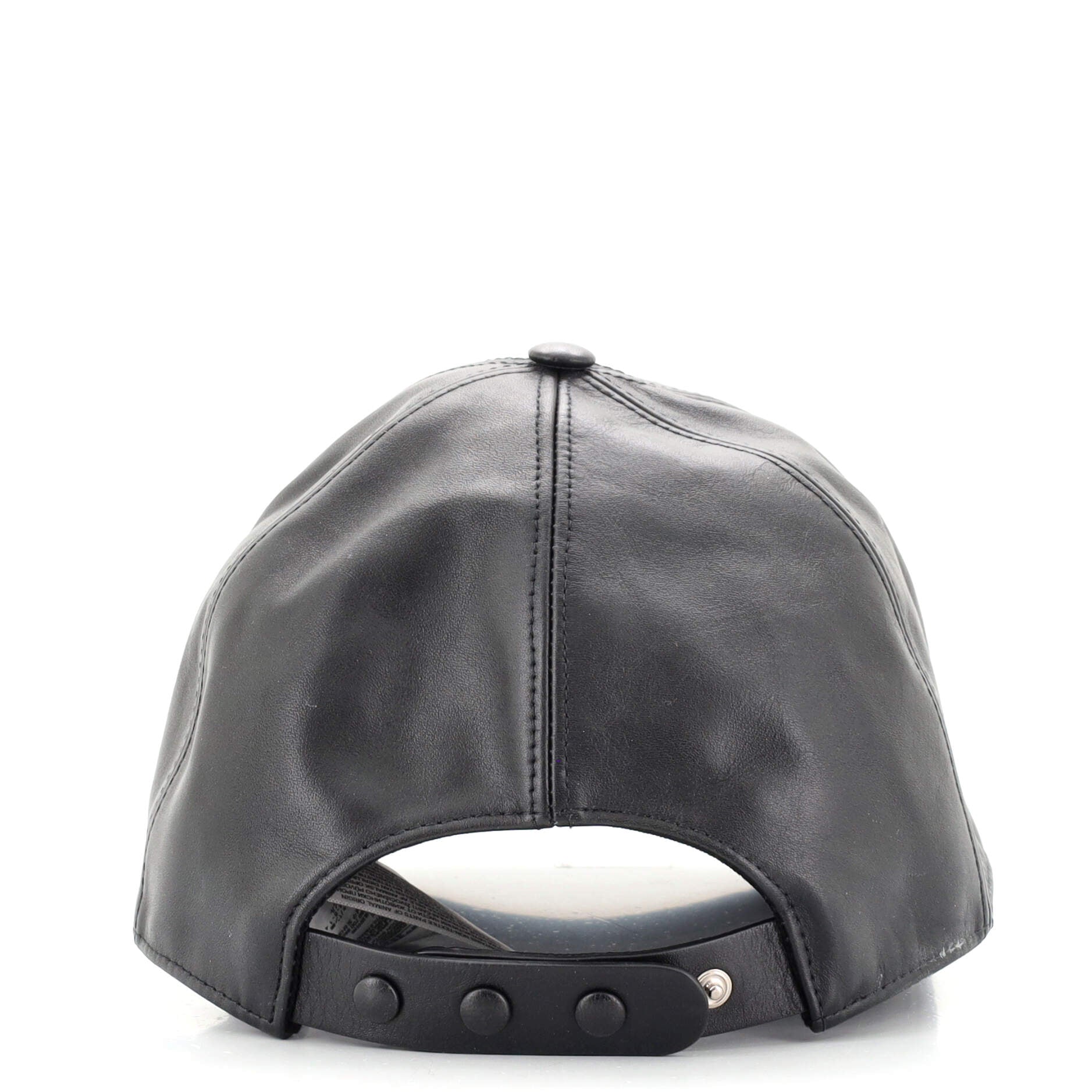 TB Monogram Motif Baseball Cap Leather Medium