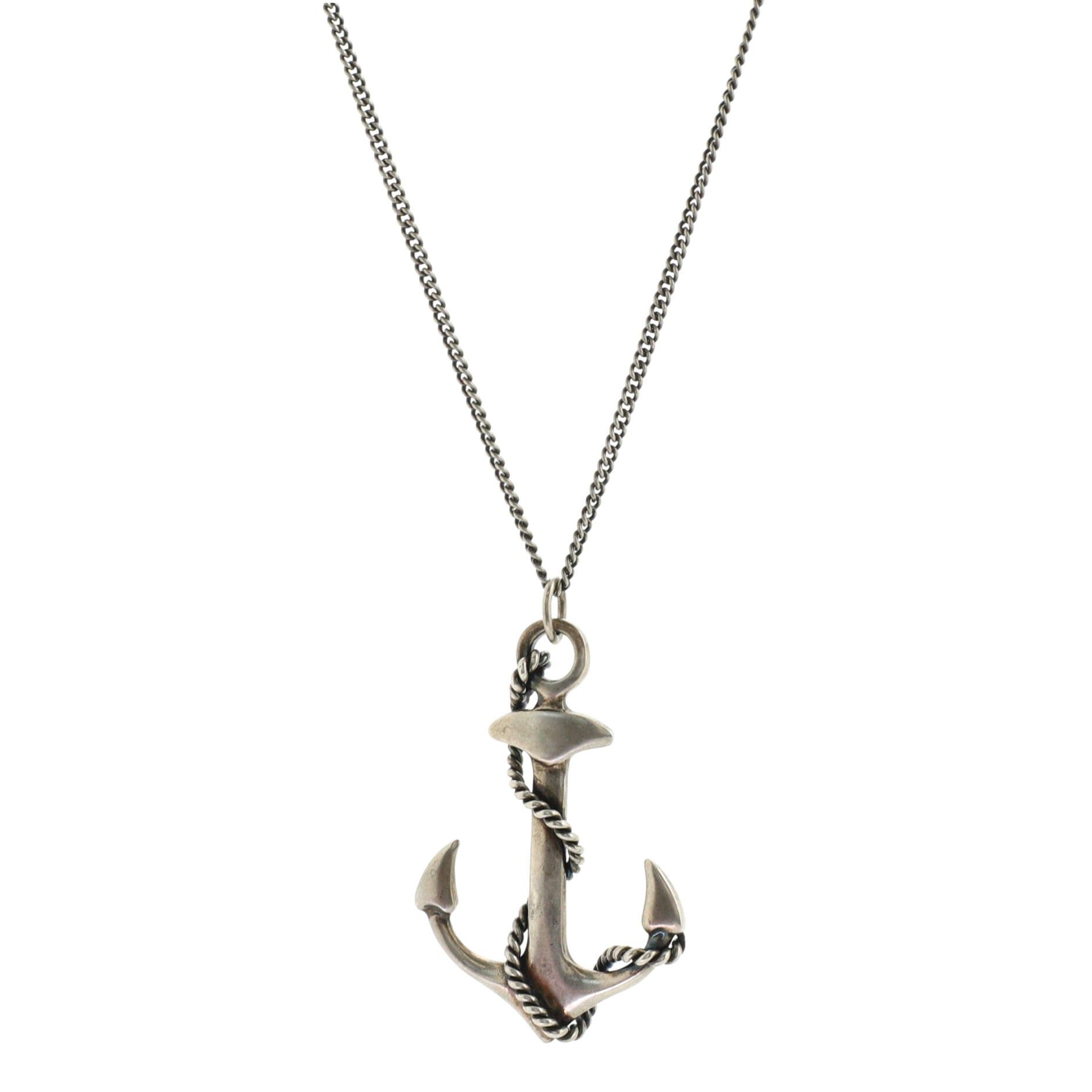Anchor Pendant Necklace Metal