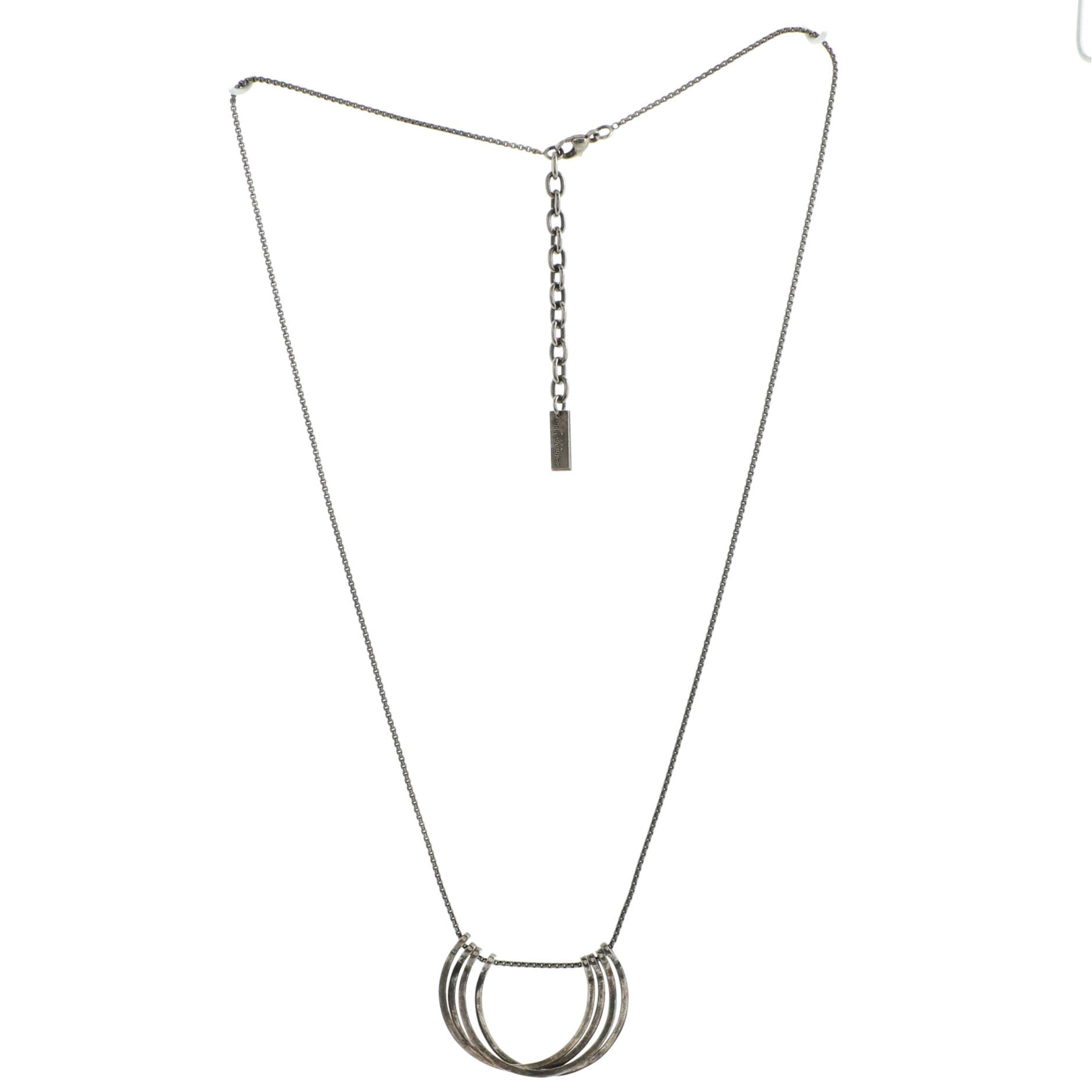 Concentric Pendant Necklace Metal
