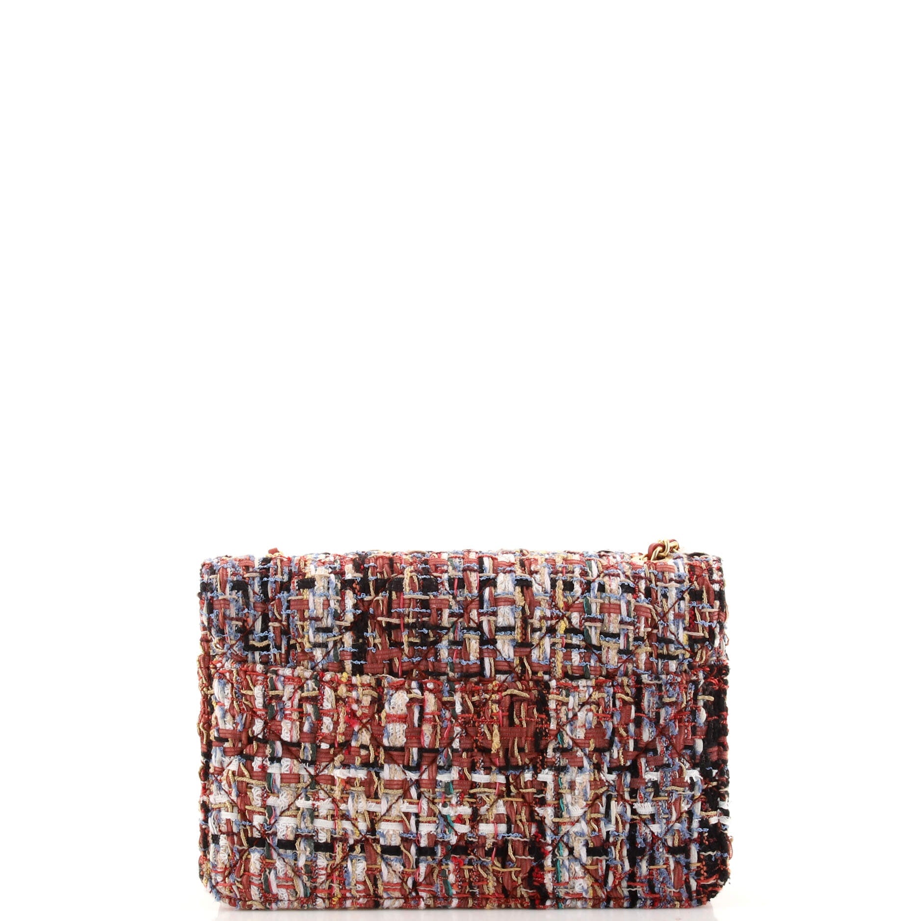 Beauty Lock Flap Bag Quilted Tweed Mini