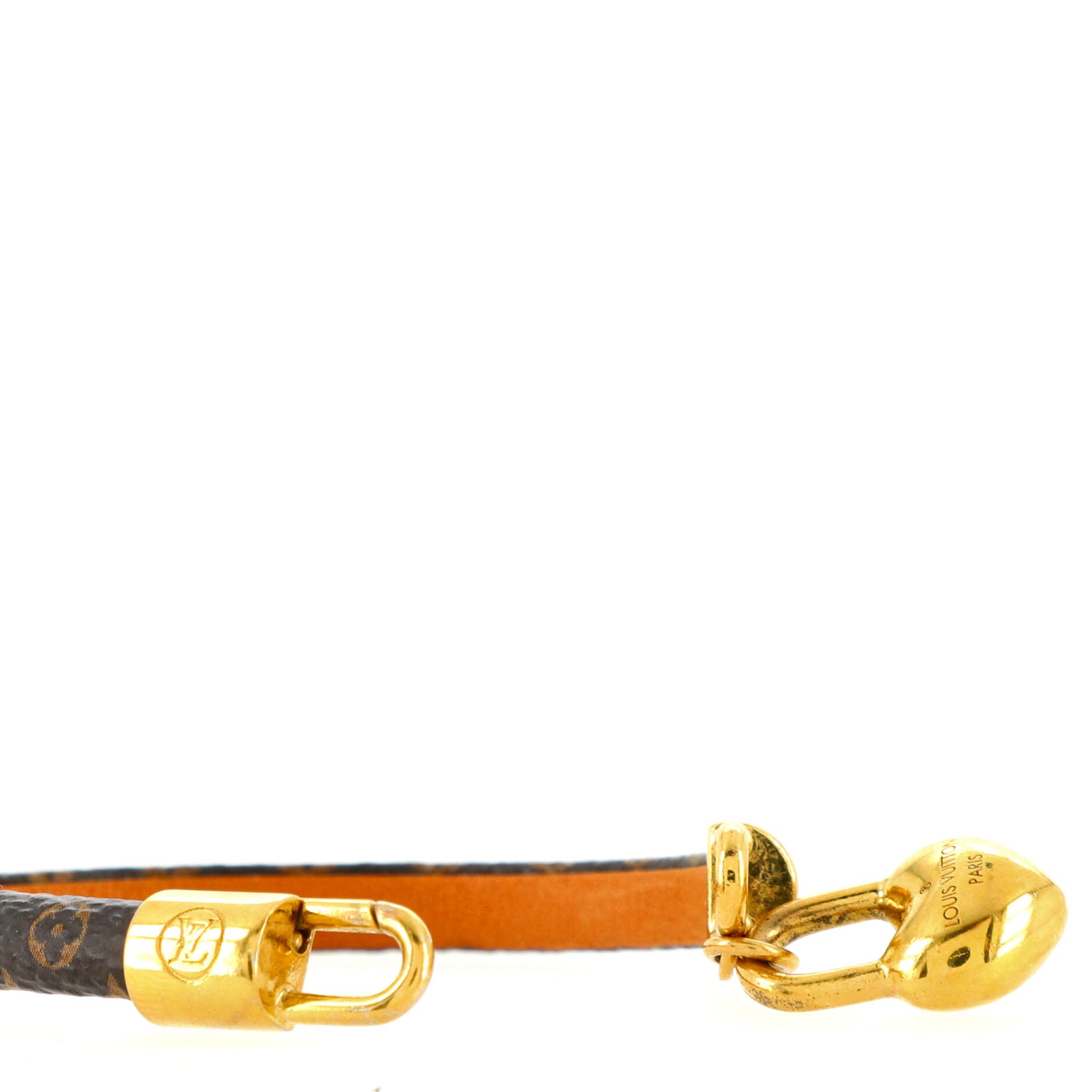 Crazy In Lock Bracelet Monogram Canvas with Metal