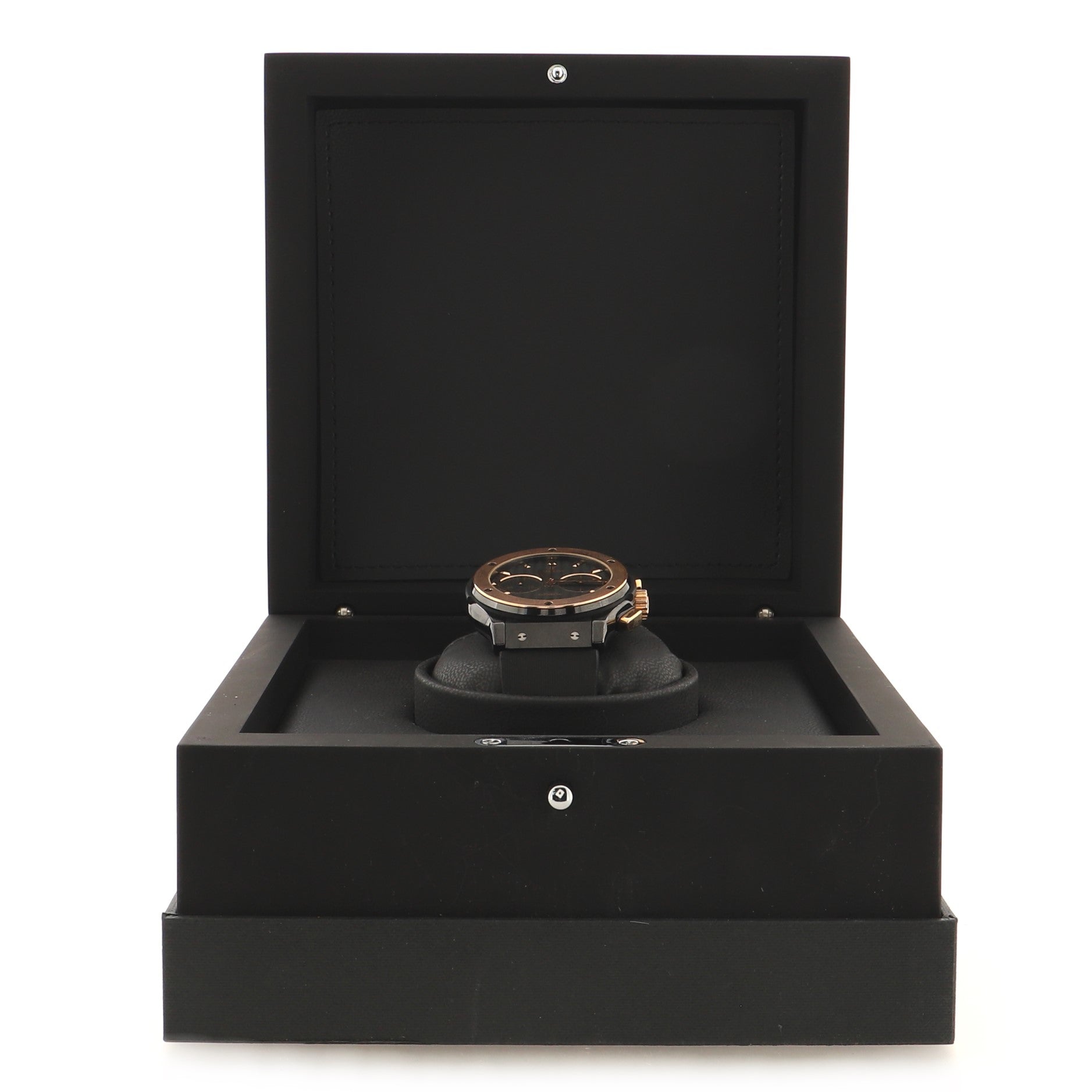 Classic Fusion Chronograph King Automatic Watch Ceramic with Rose Gold and Rubber 45
