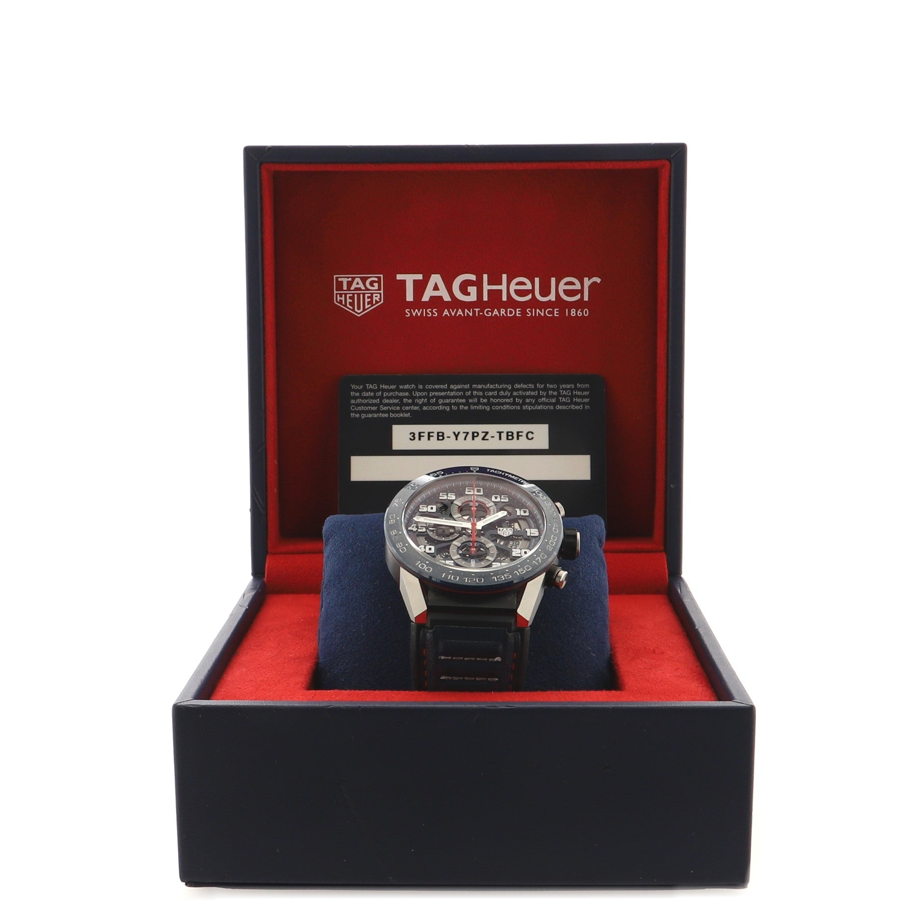Carrera Automatic Watch Stainless Steel and Ceramic and Rubber and Leather 45