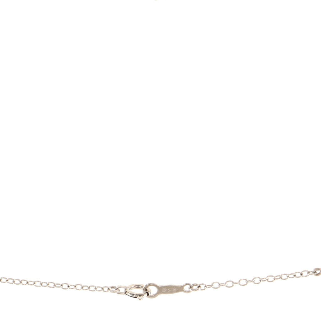 Pearl Station Necklace 18K White Gold and Akoya Pearls