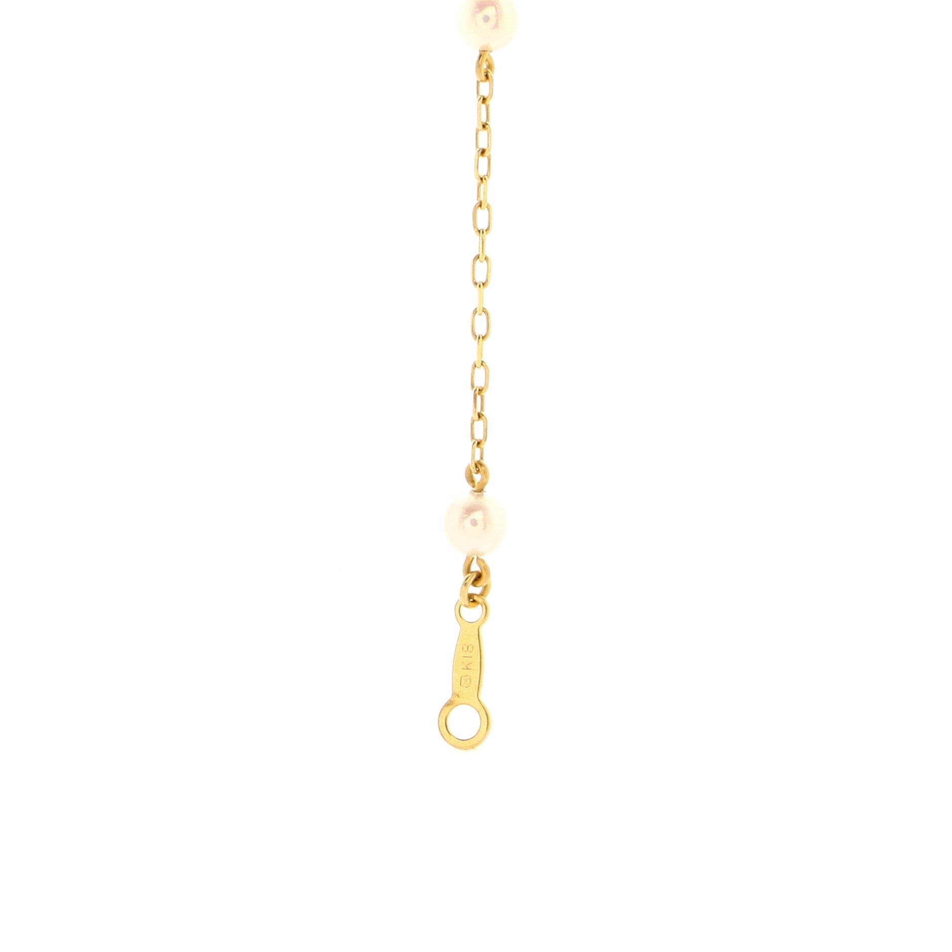 Pearl Station Bracelet 18K Yellow Gold with Pearls