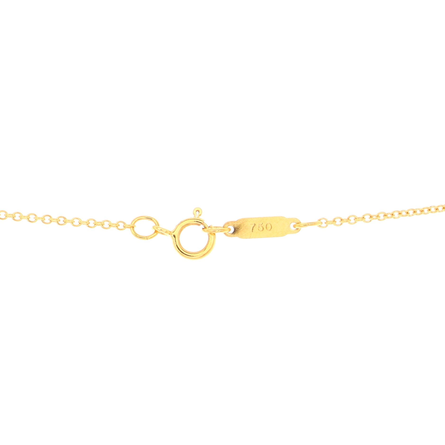 Signature X Pendant Necklace 18K Yellow Gold Small