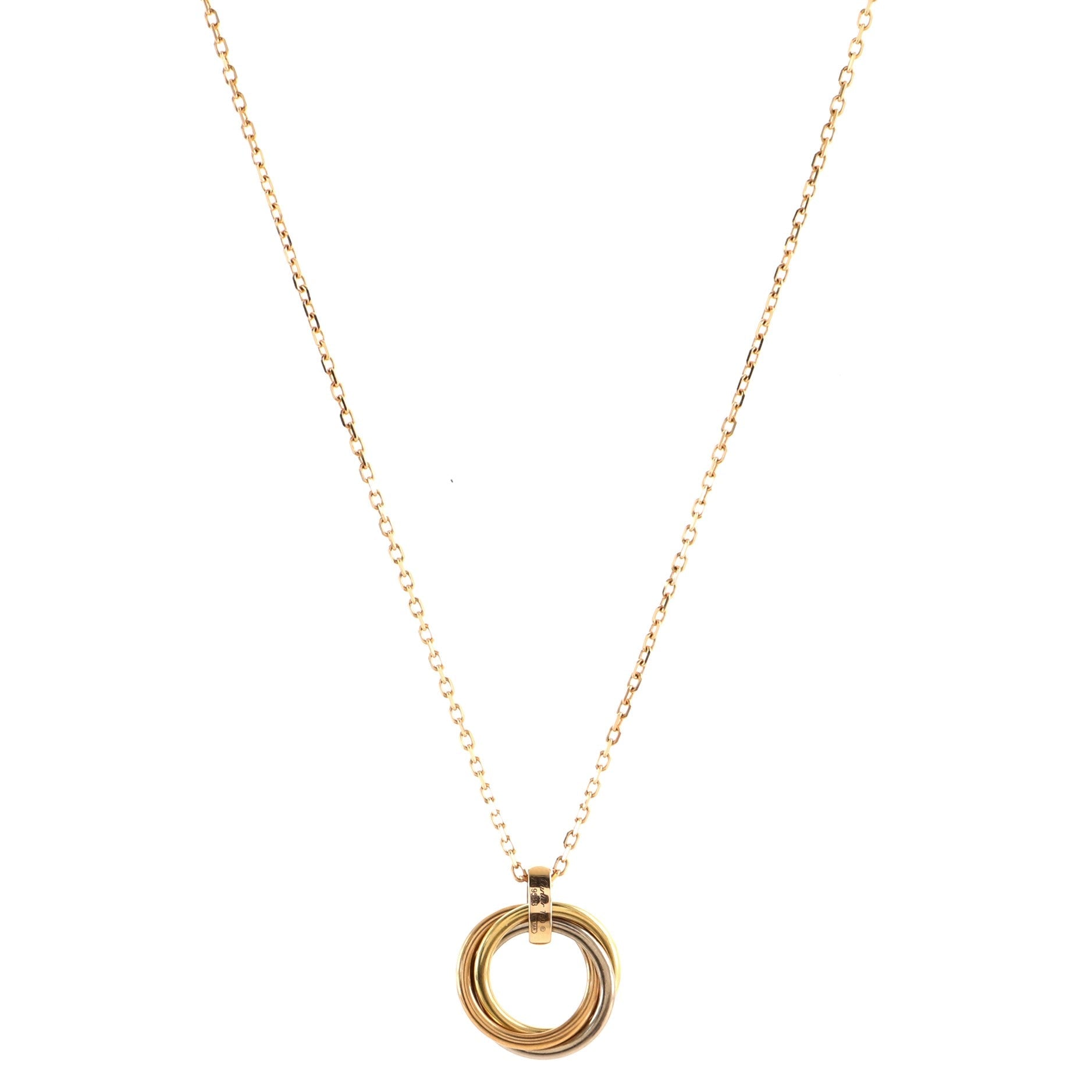Trinity Necklace 18K Rose Gold and Diamonds