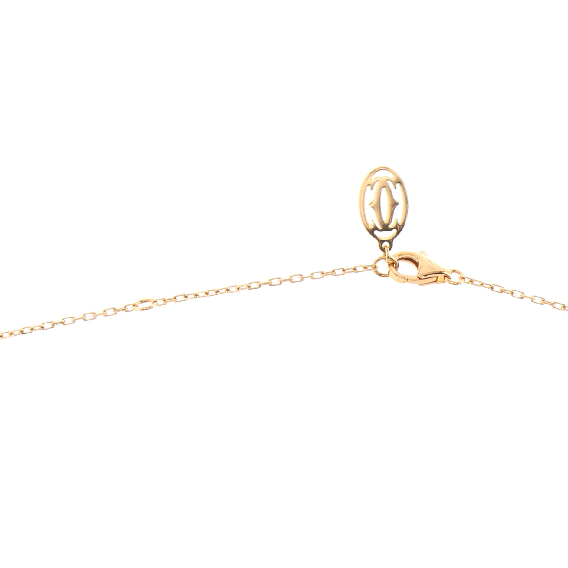 Cartier D'Amour 1 Pink Sapphire Necklace 18K Rose Gold