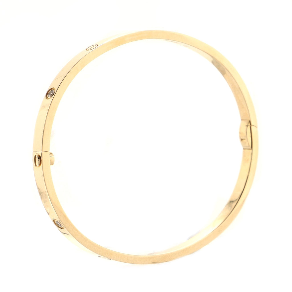 Love 6 Diamond Bracelet 18K Yellow Gold and Diamonds Small