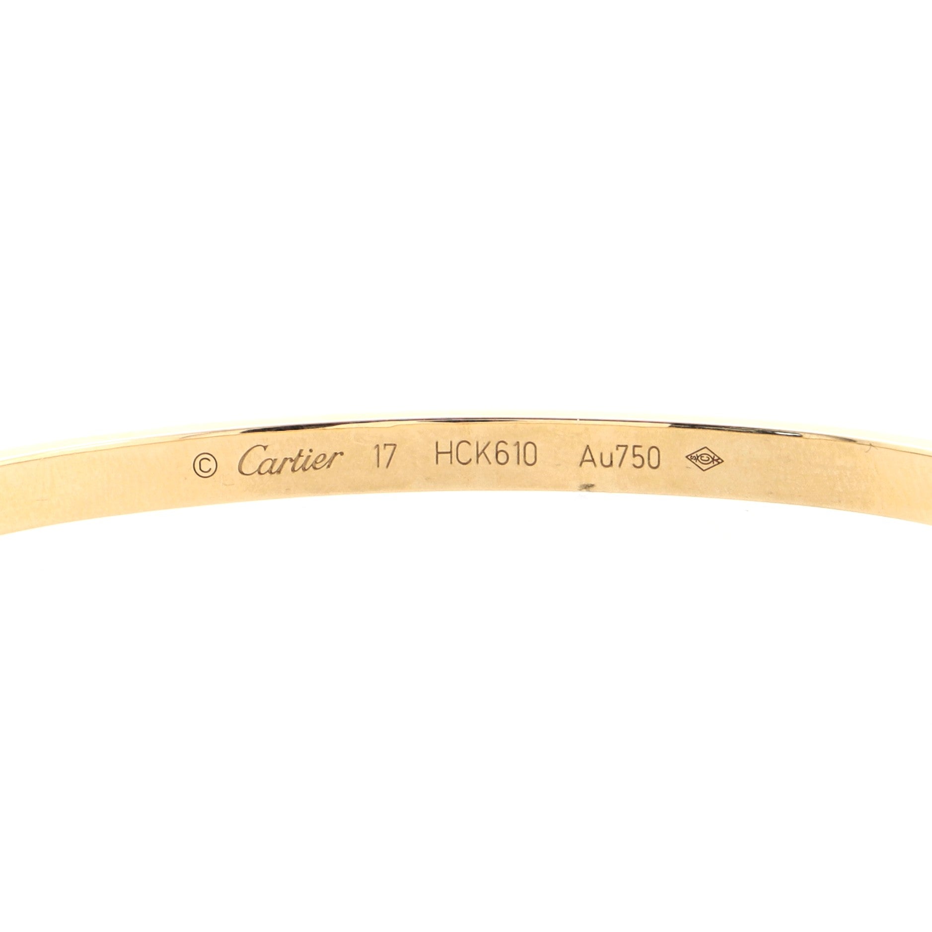 Love 6 Diamond Bracelet 18K Yellow Gold and Diamonds Small