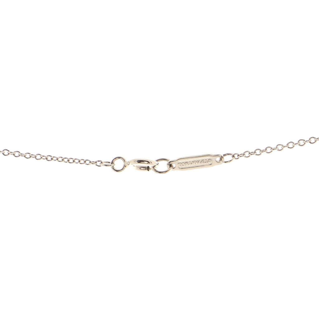 Metro Heart Pendant Necklace 18K White Gold and Diamonds Mini