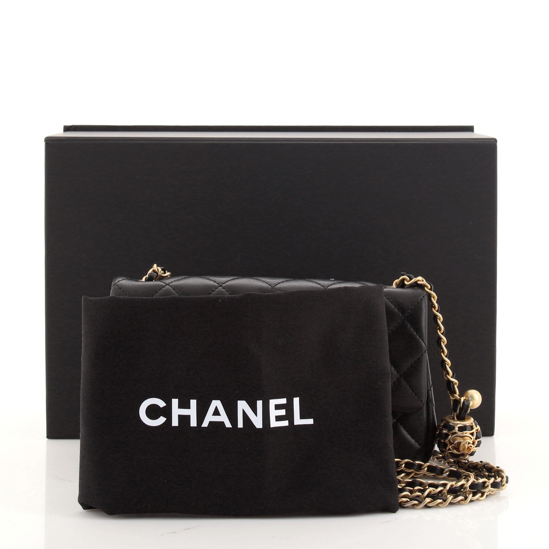 Pearl Crush Flap Bag Quilted Lambskin Mini