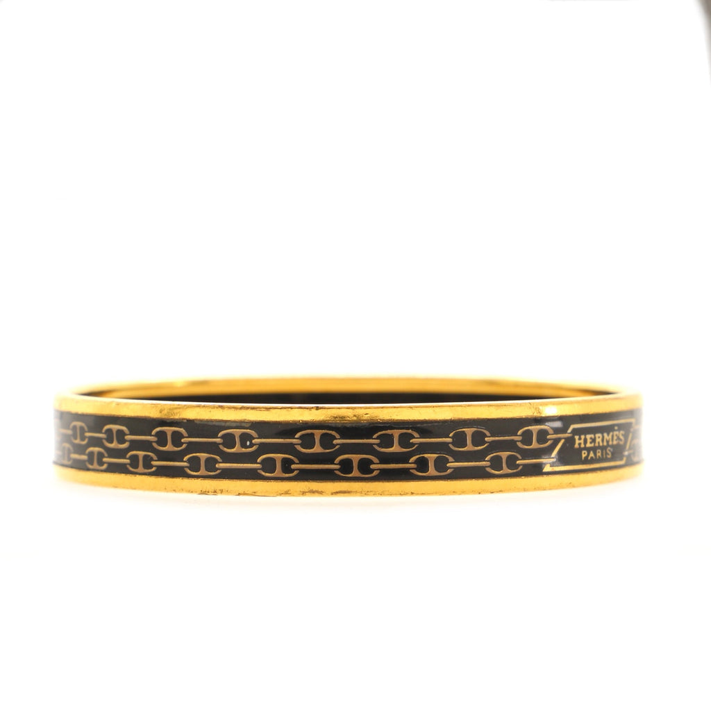 Bangle Bracelet Printed Enamel Narrow