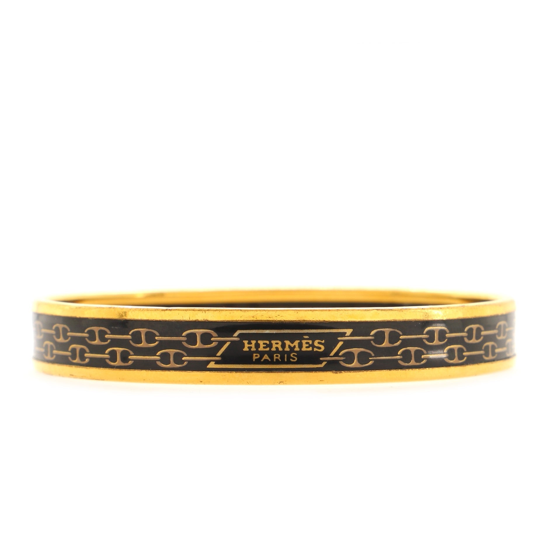 Bangle Bracelet Printed Enamel Narrow