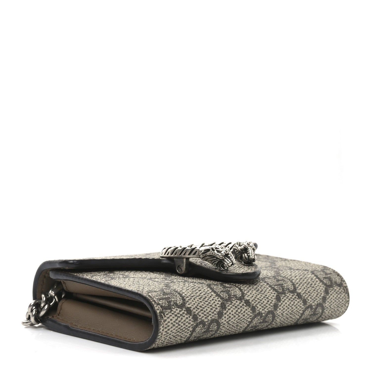 GG Supreme Monogram Dionysus Coin Purse Taupe