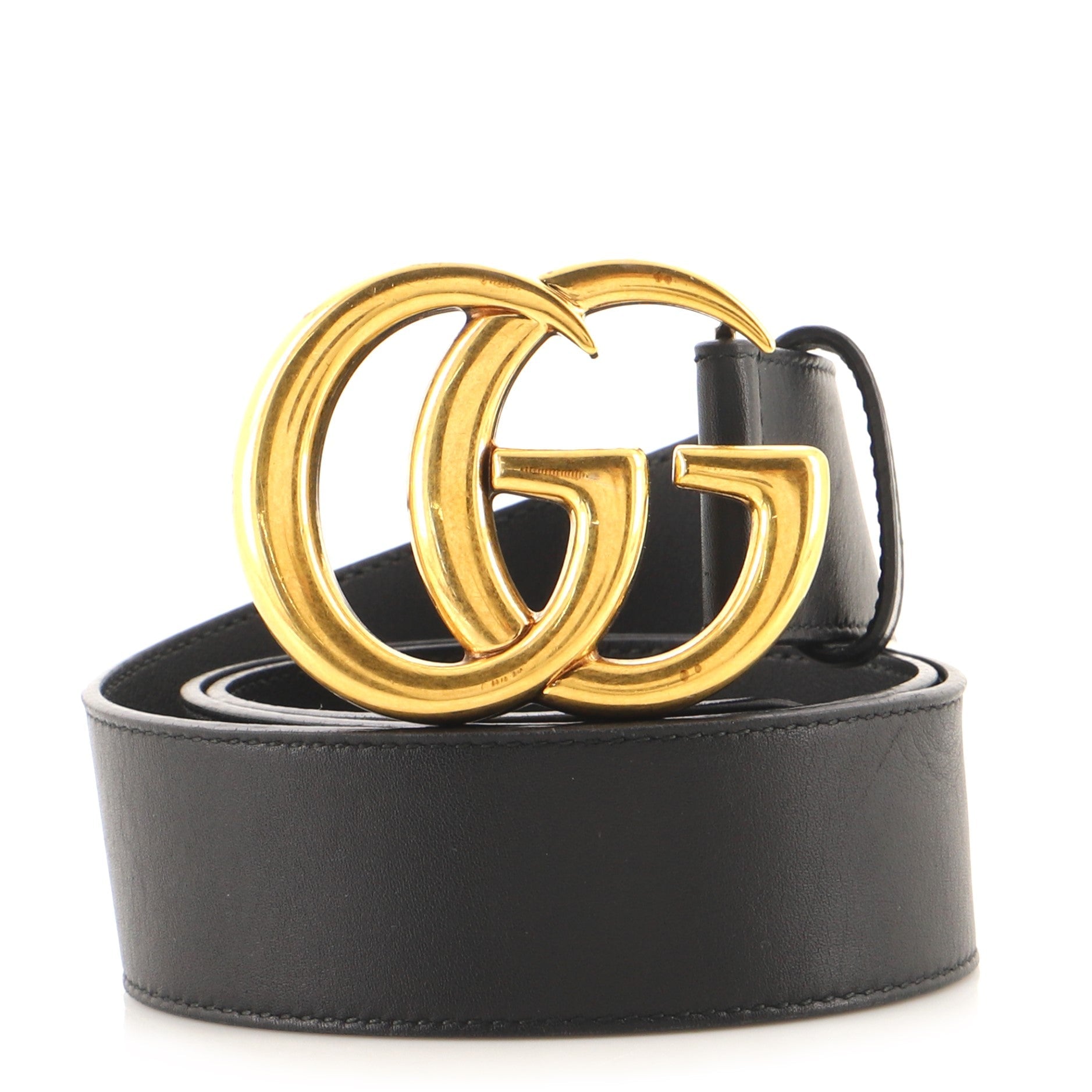 GG Marmont Belt Leather Wide 80
