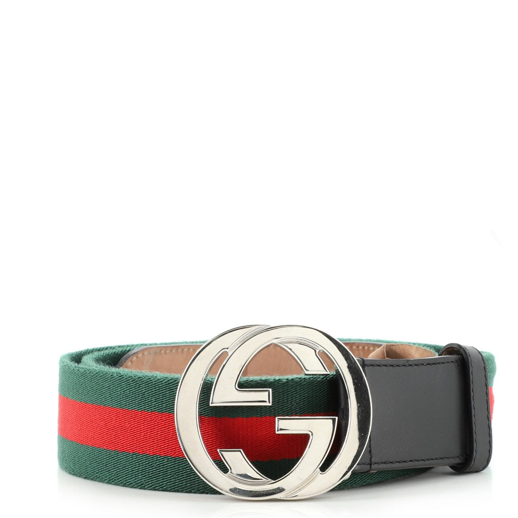 Interlocking G Web Belt Canvas Wide 105
