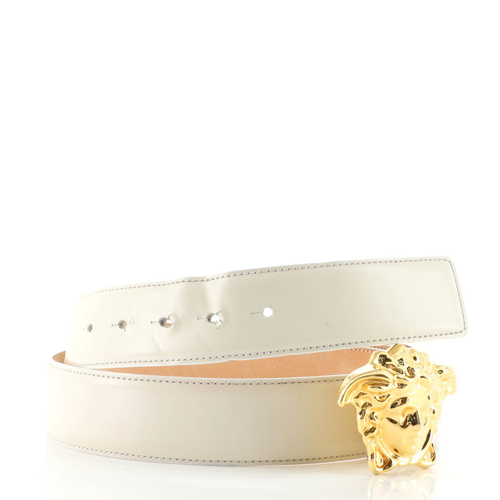 Medusa Buckle Belt Leather Wide 105