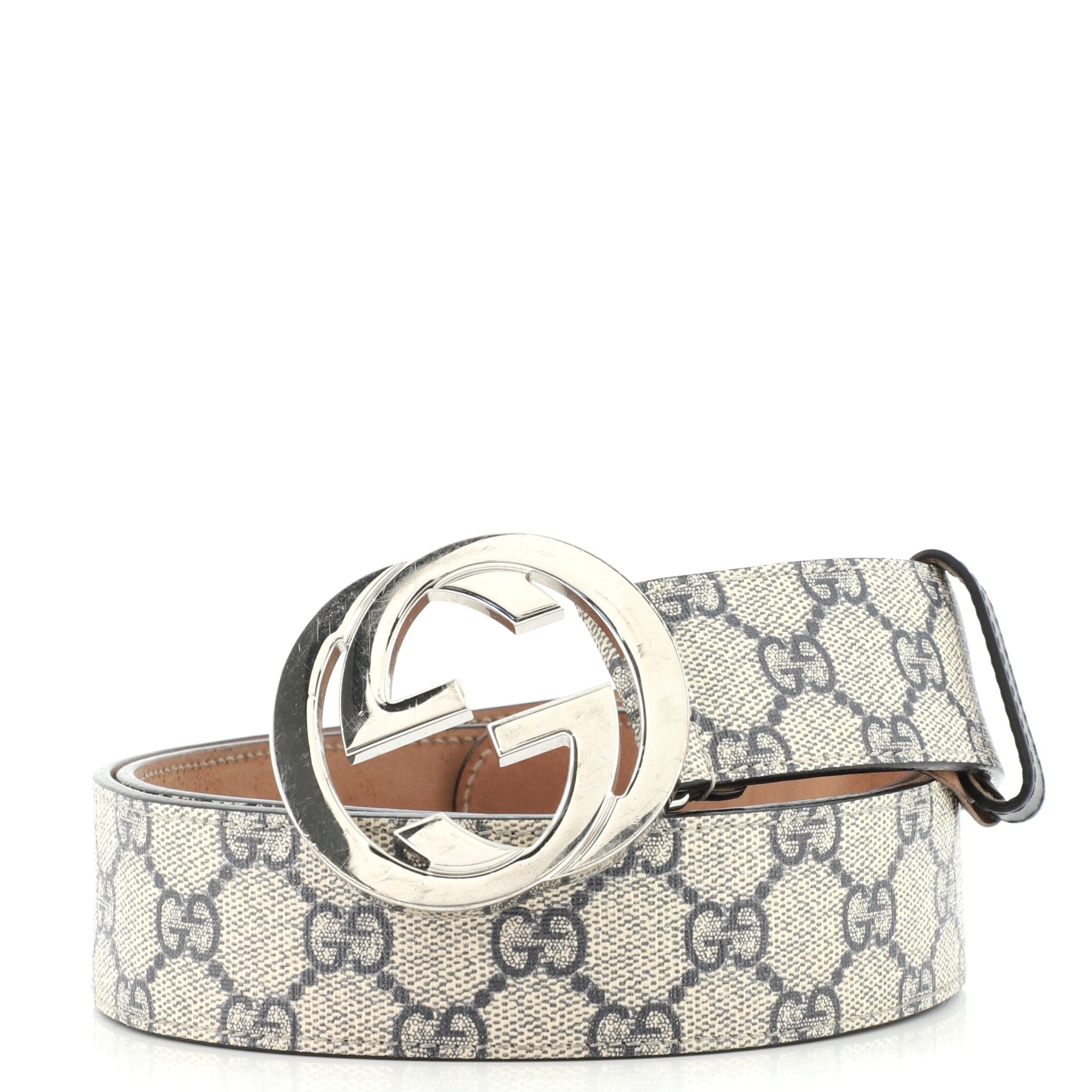 Interlocking G Belt GG Coated Canvas Wide 100