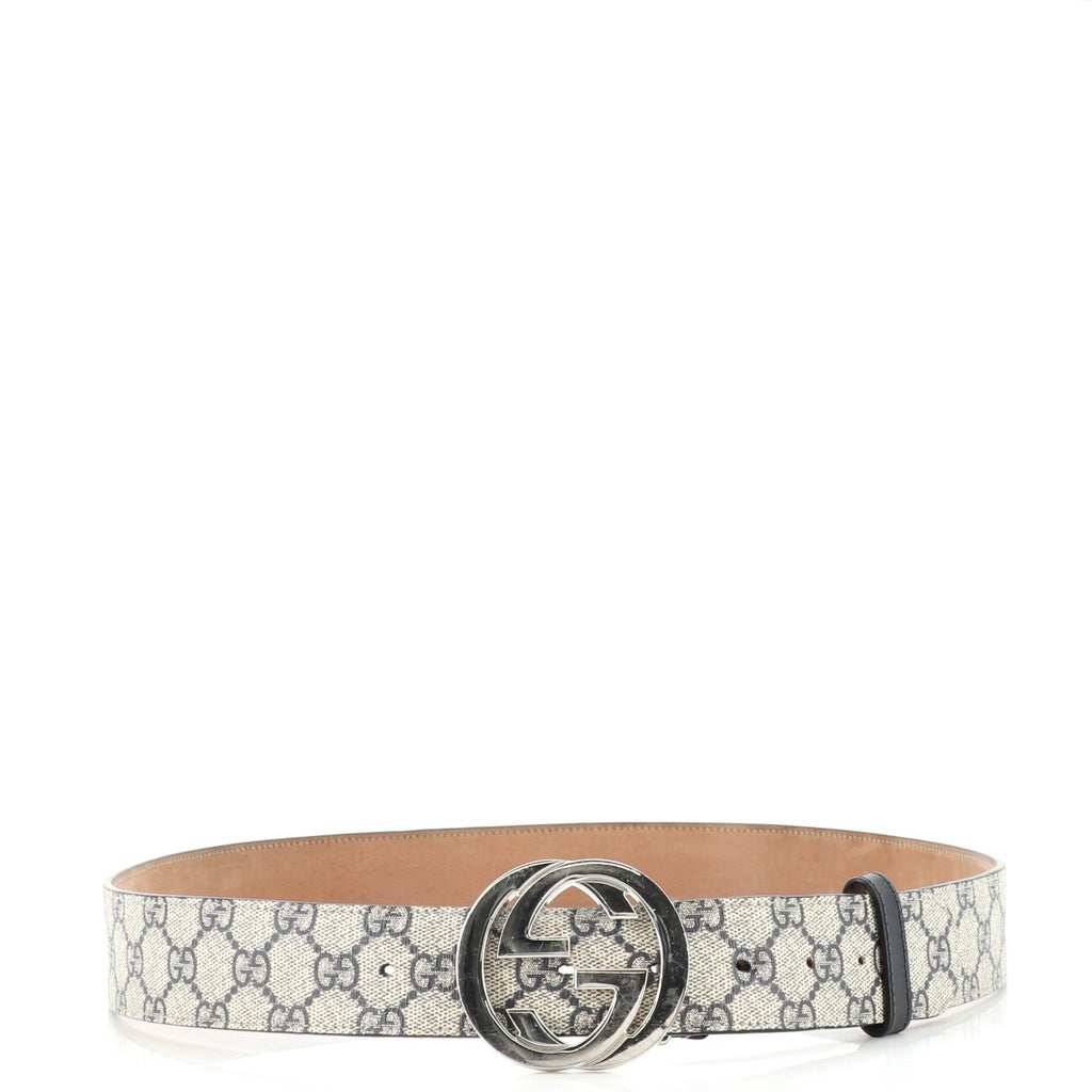 Interlocking G Belt GG Coated Canvas Wide 100