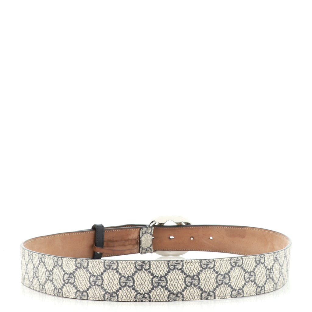 Interlocking G Belt GG Coated Canvas Wide 100