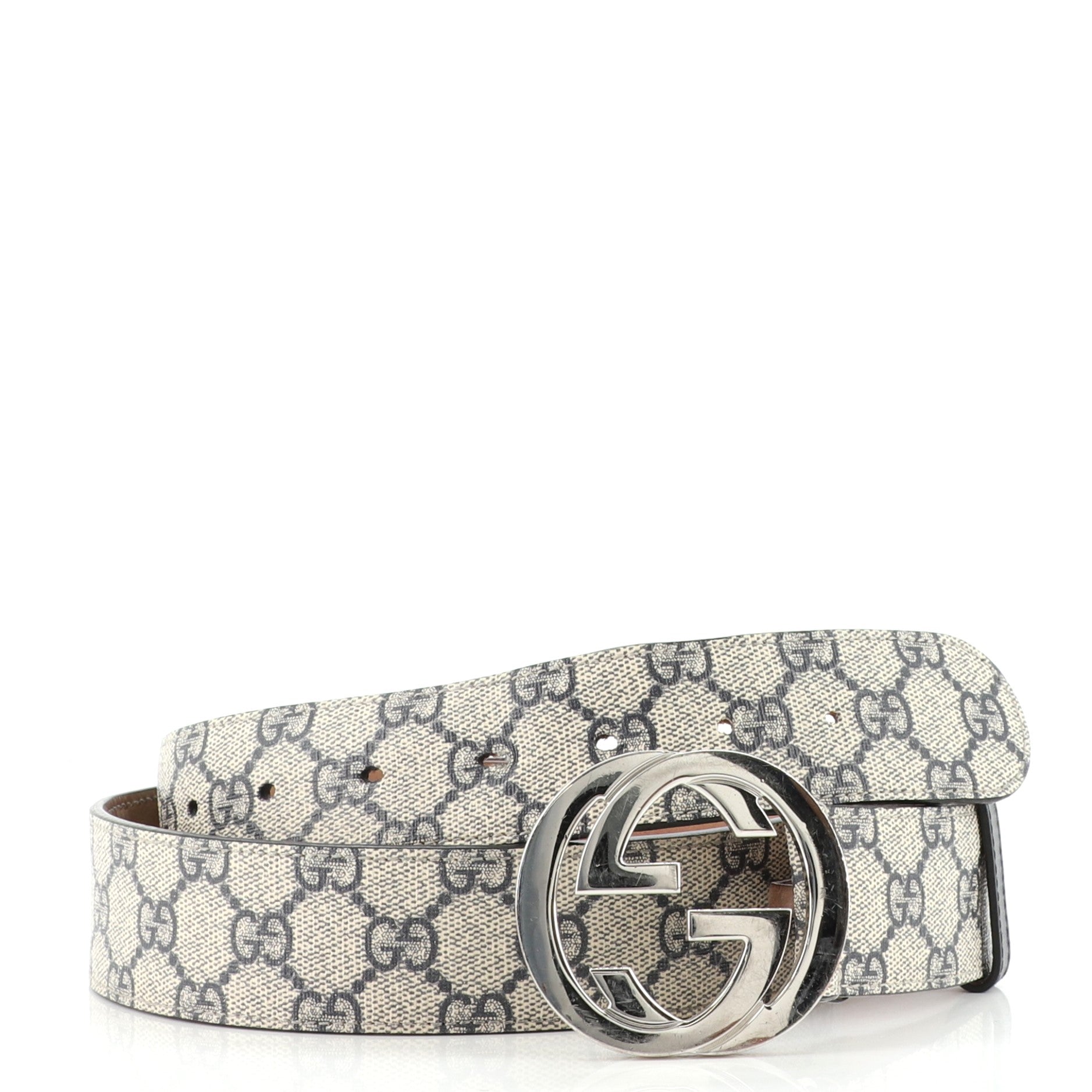 Interlocking G Belt GG Coated Canvas Wide 100