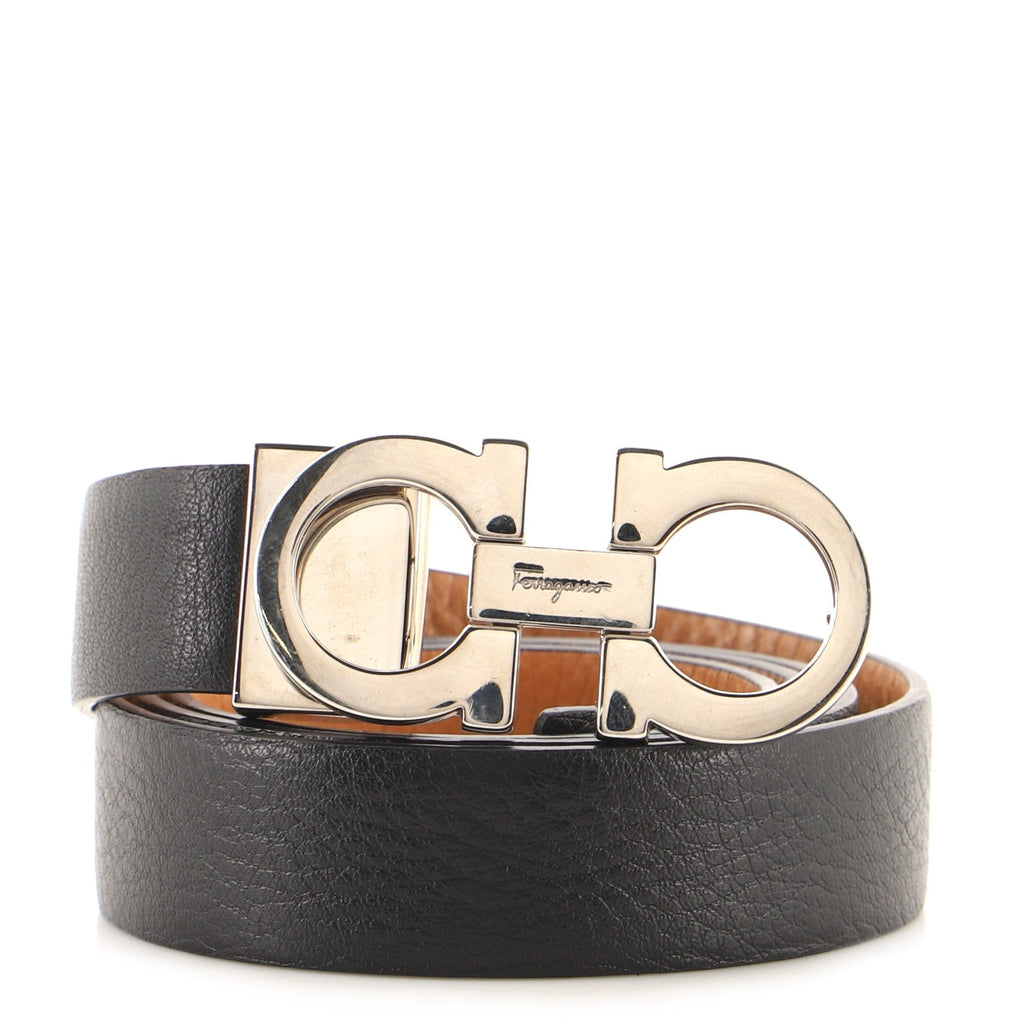 Gancini Reversible Belt Leather Medium 85