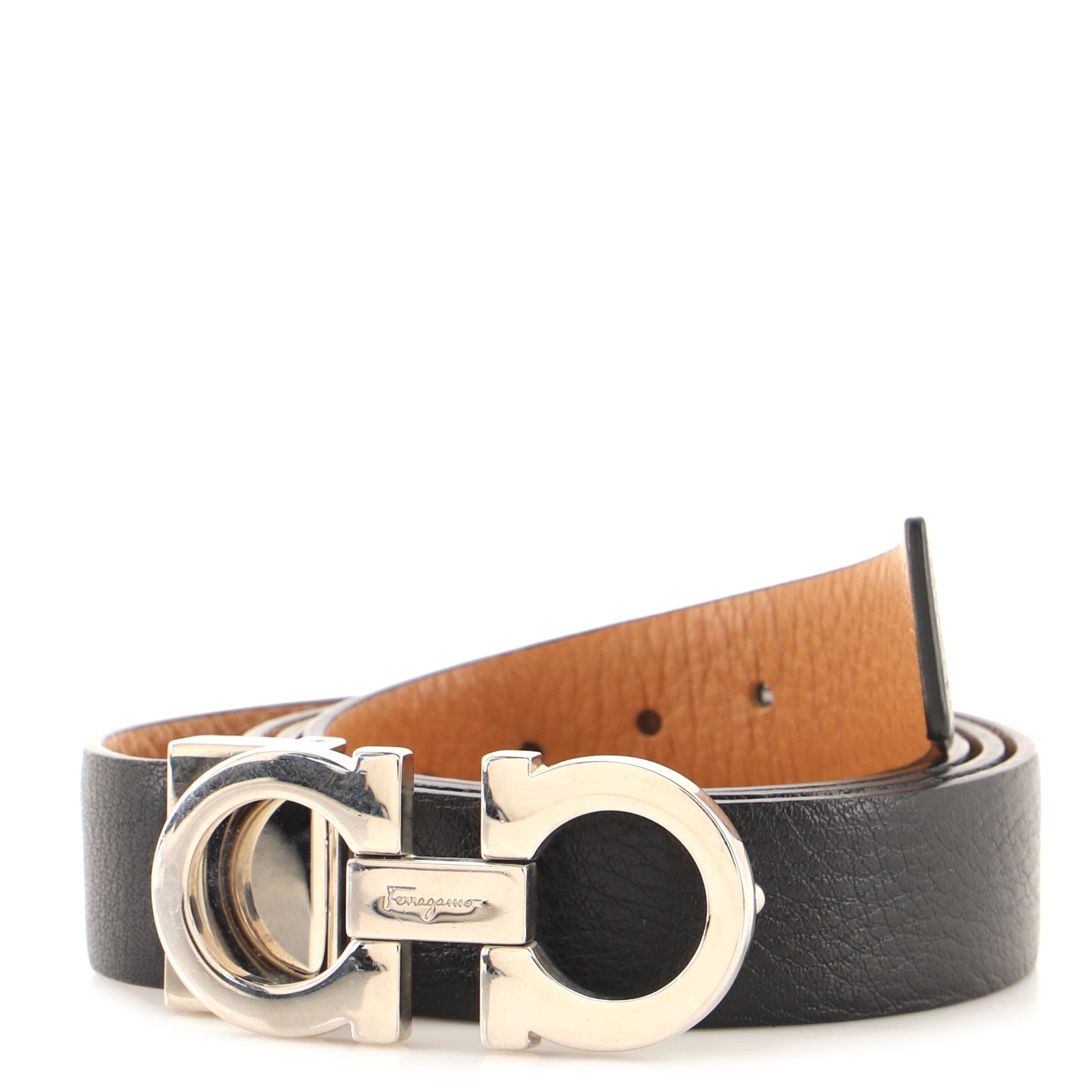 Gancini Reversible Belt Leather Medium 85