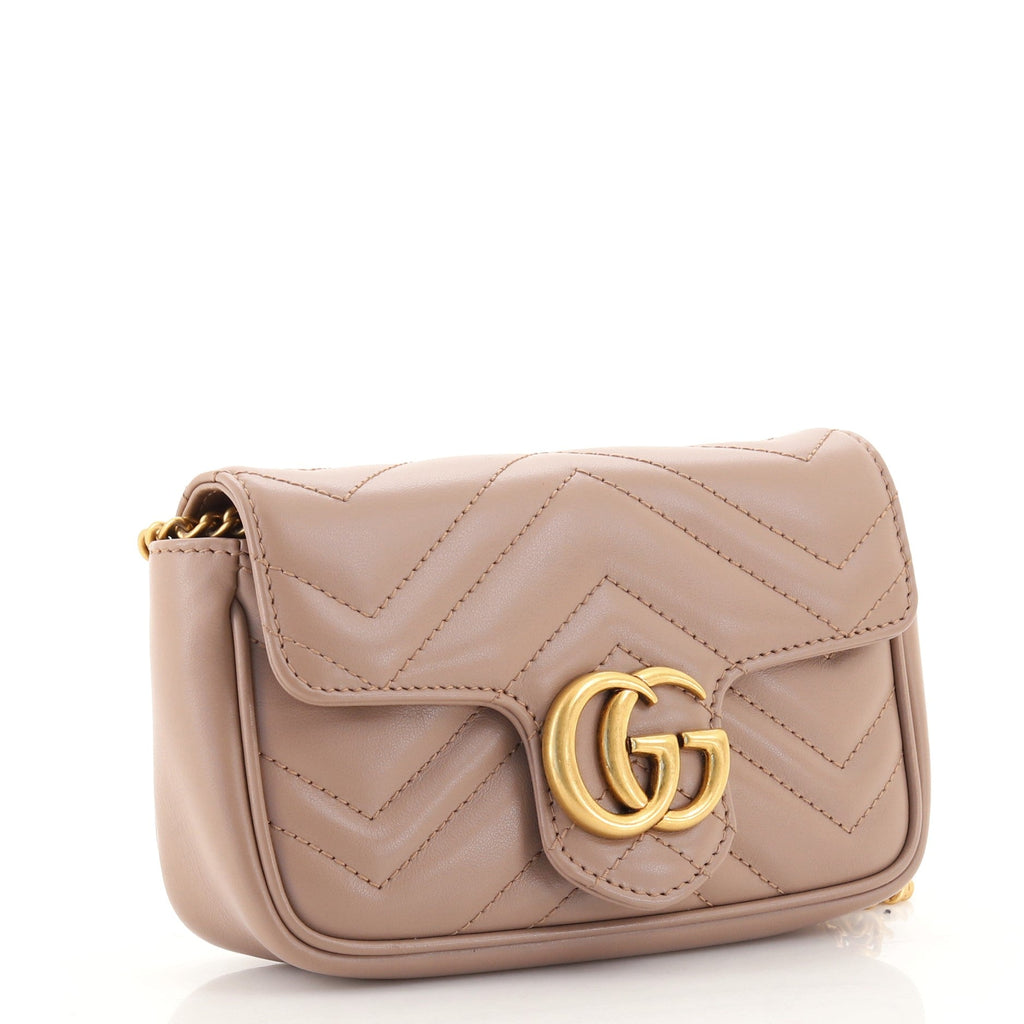 GG Marmont Flap Bag Matelasse Leather Super Mini