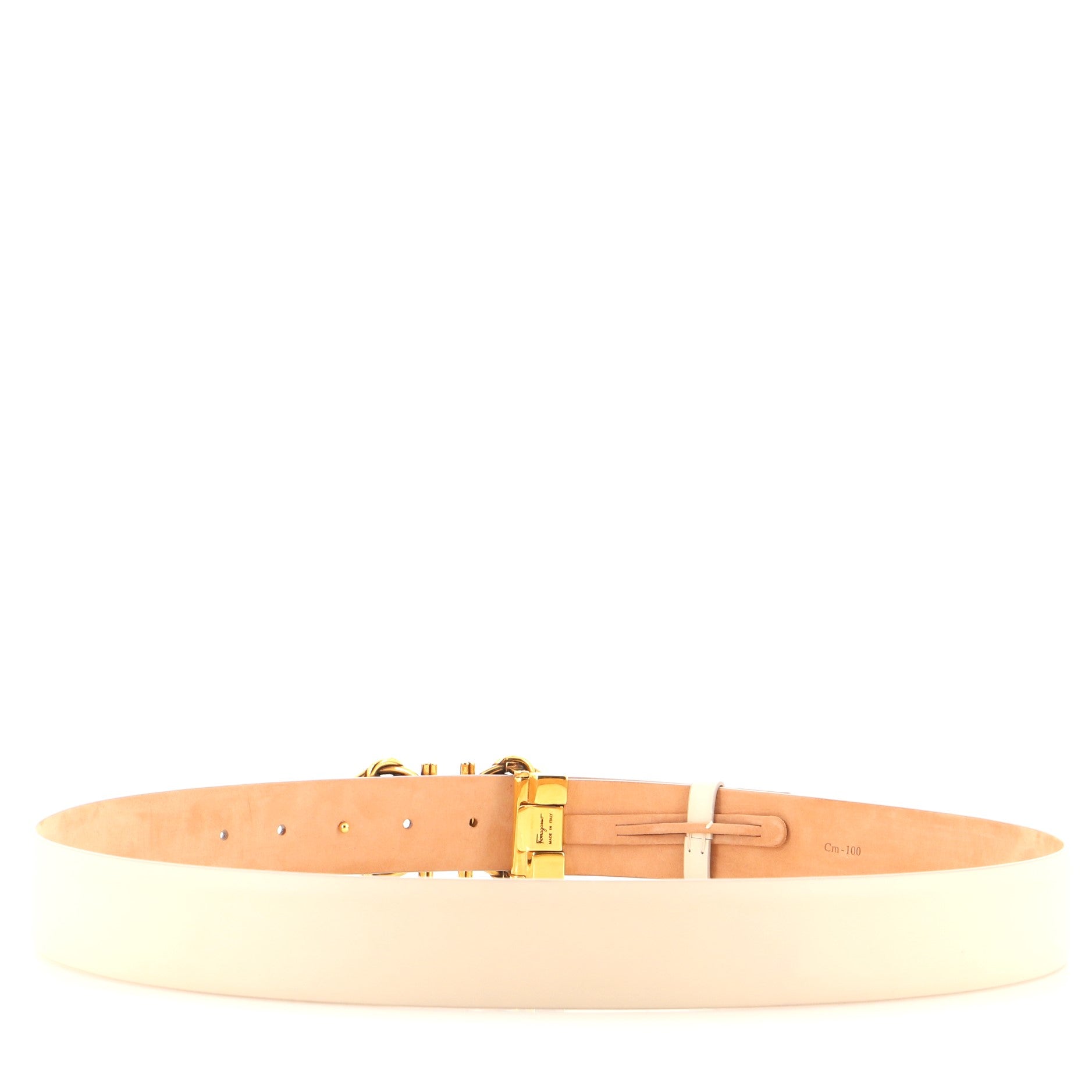 Gancini Belt Leather Medium 100