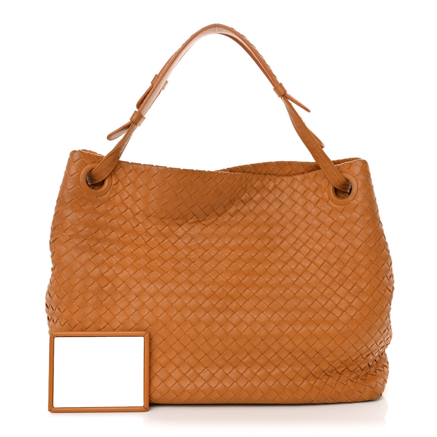 Nappa Intrecciato Medium Garda Bag Orange