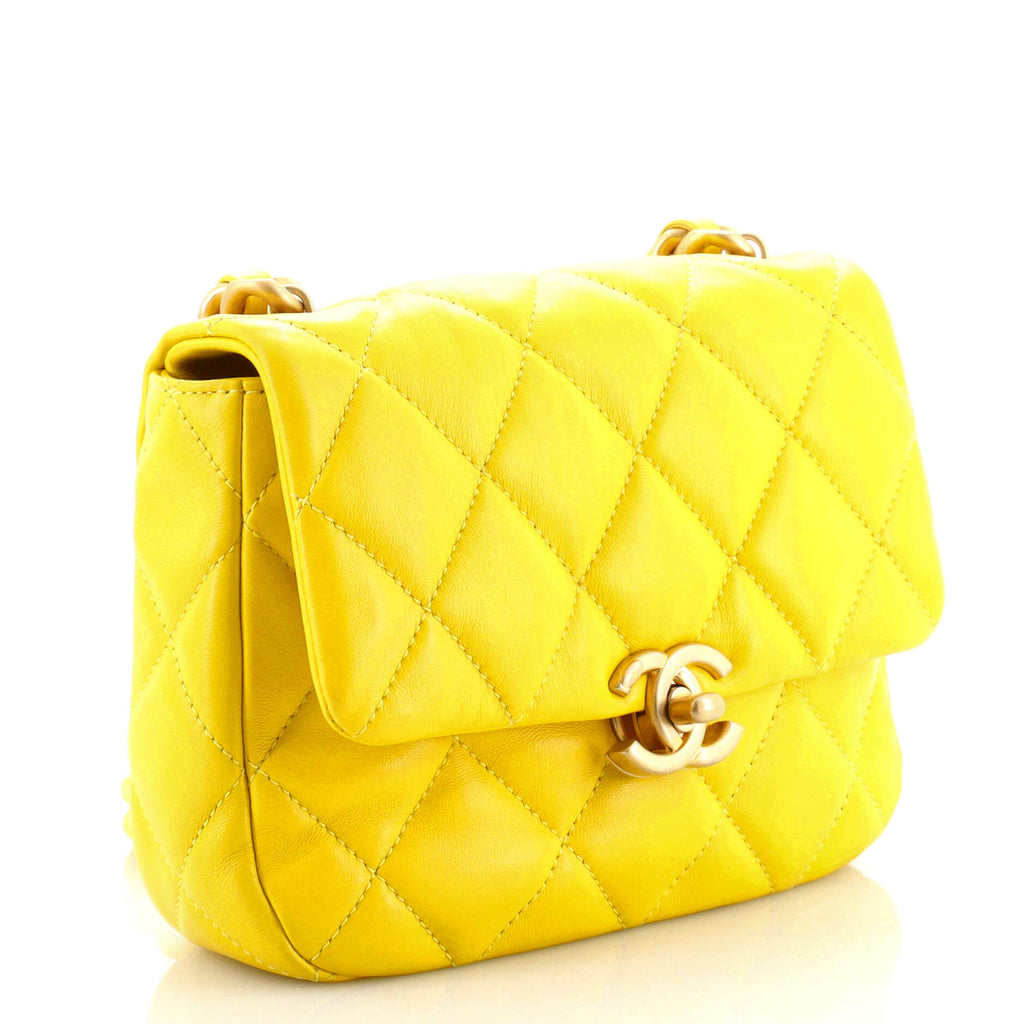 Candy Chain CC Flap Bag Quilted Lambskin Mini