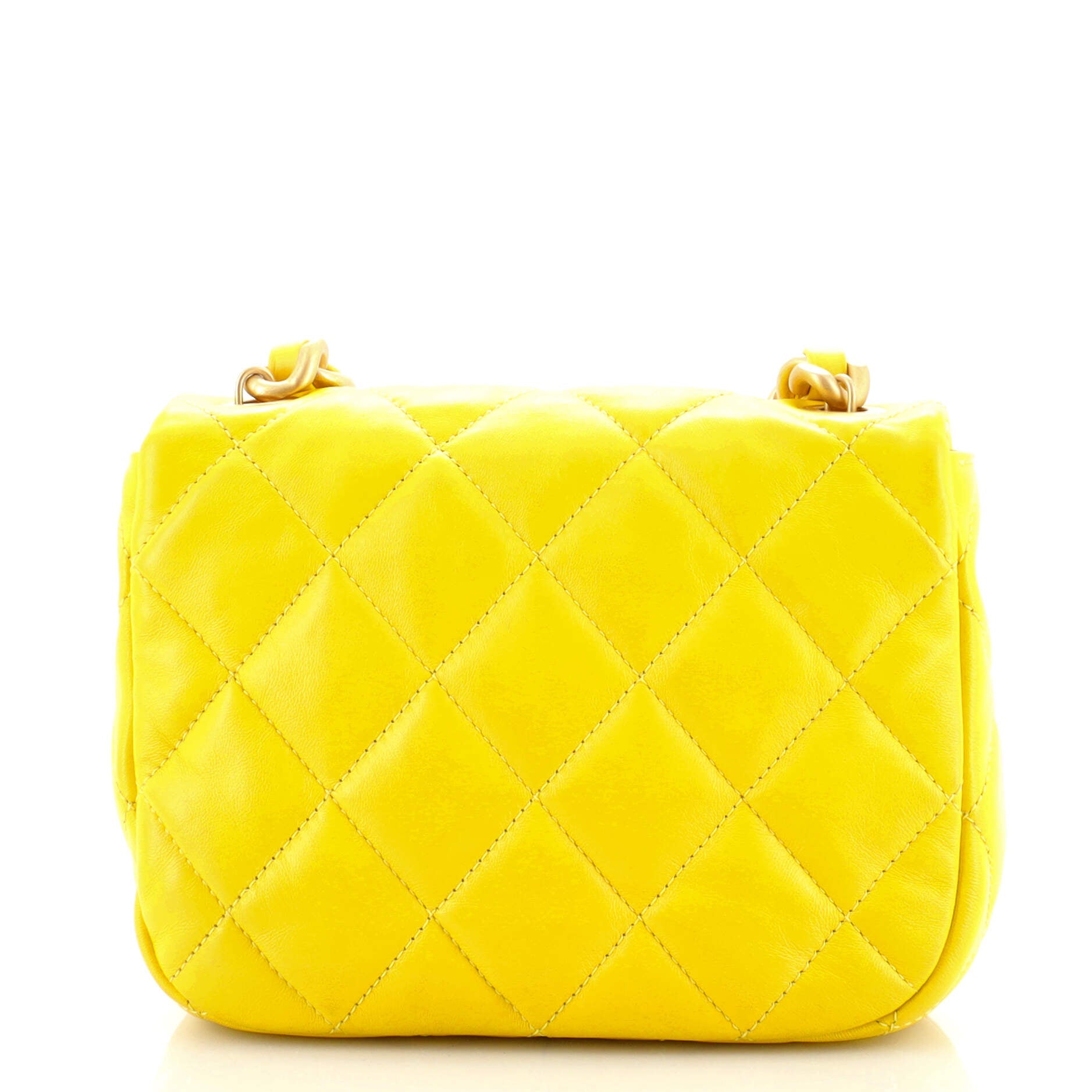 Candy Chain CC Flap Bag Quilted Lambskin Mini