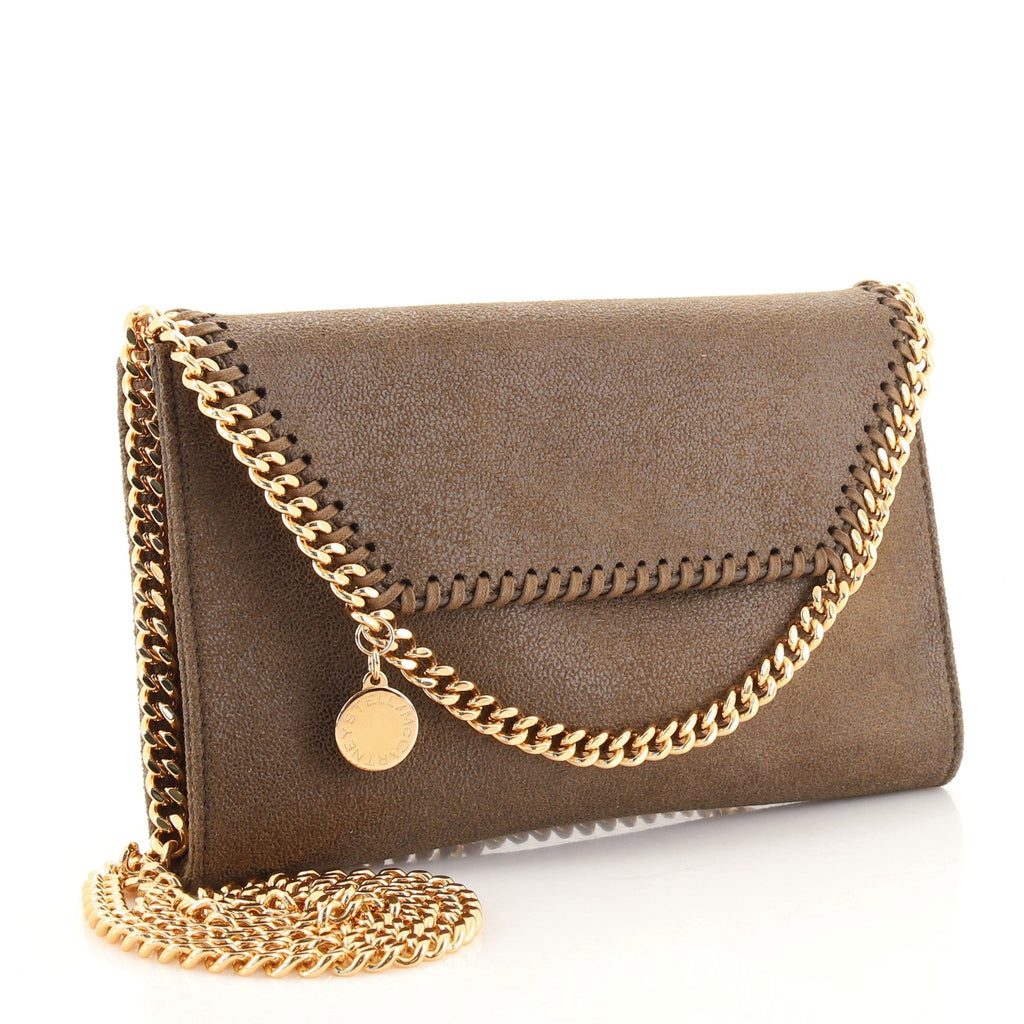 Falabella Fold Over Flap Crossbody Bag Shaggy Deer Mini