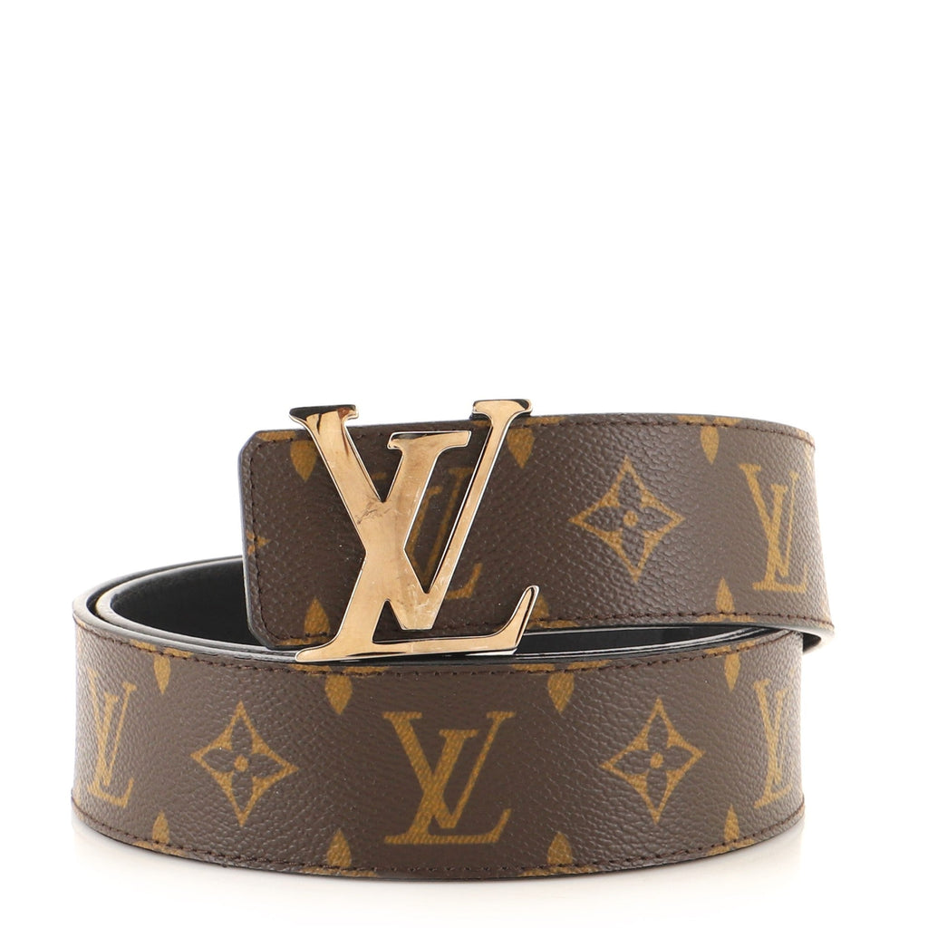 LV Initiales Reversible Belt Monogram Canvas and Leather Medium 95