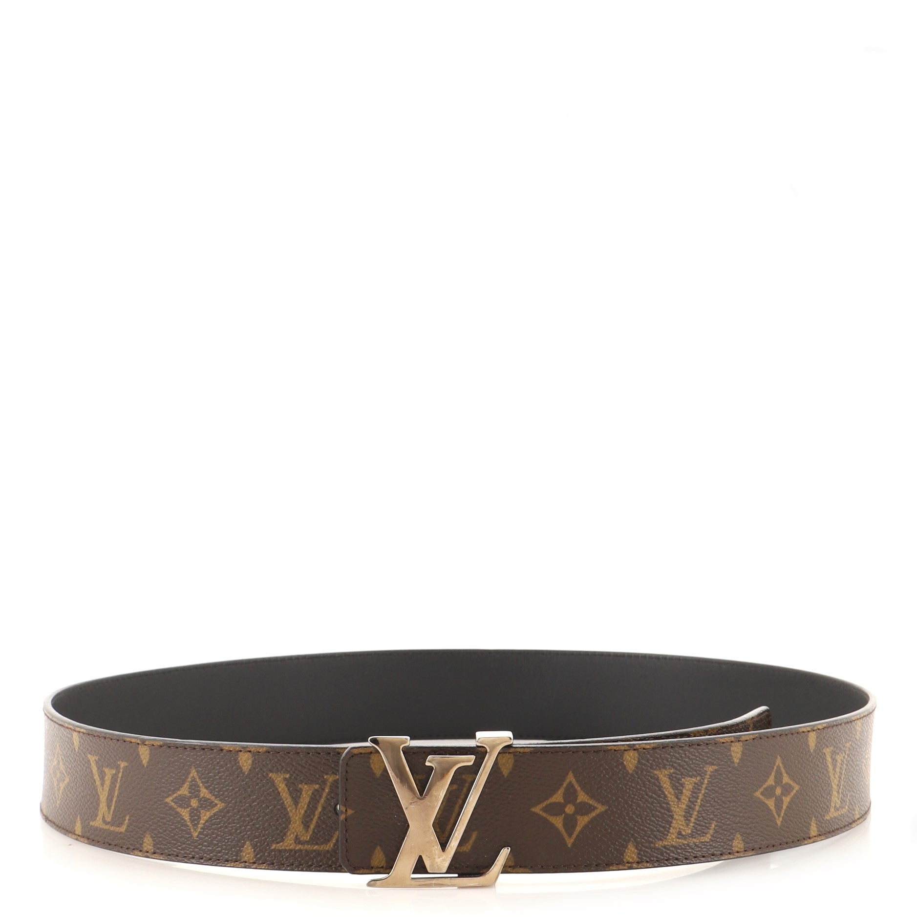 LV Initiales Reversible Belt Monogram Canvas and Leather Medium 95