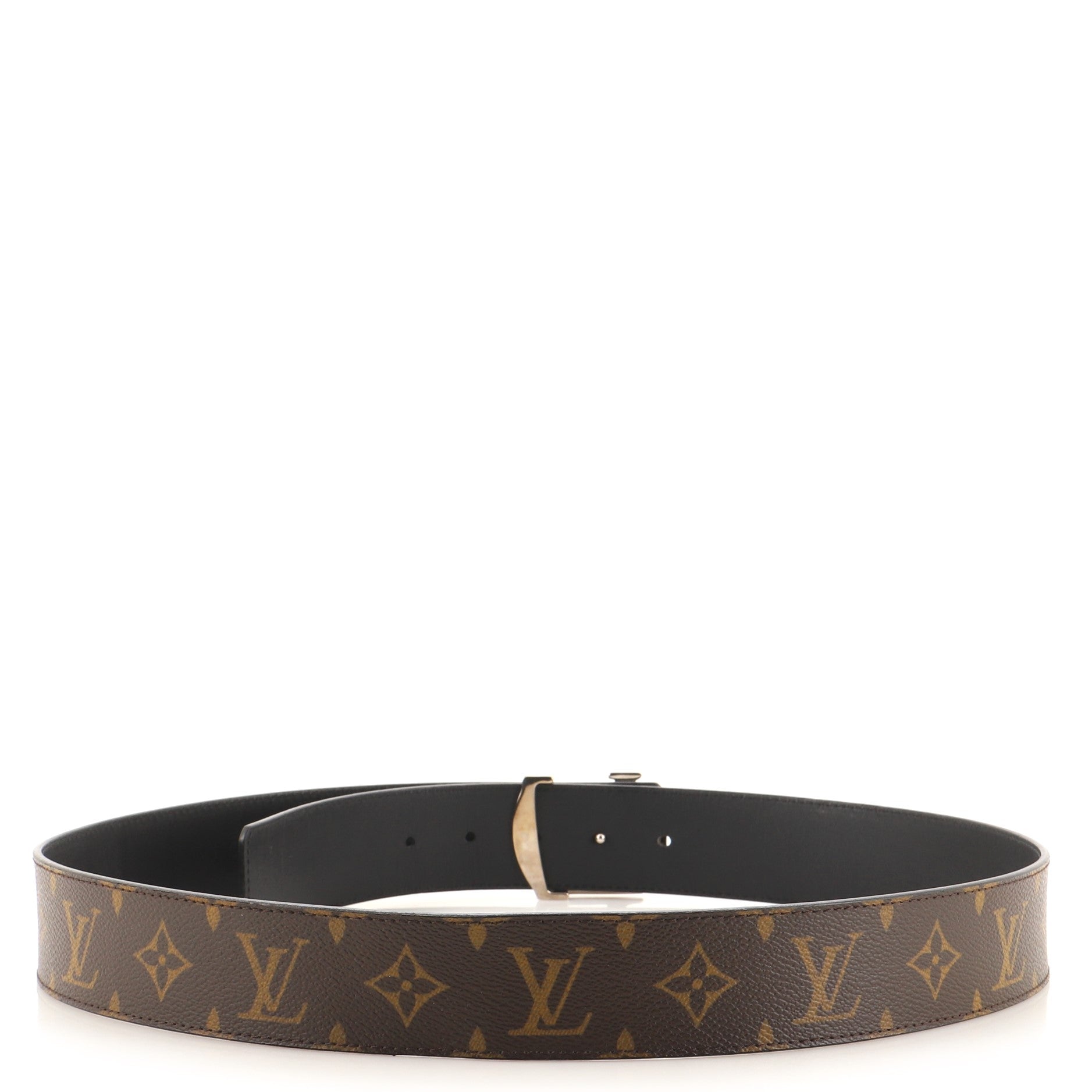 LV Initiales Reversible Belt Monogram Canvas and Leather Medium 95