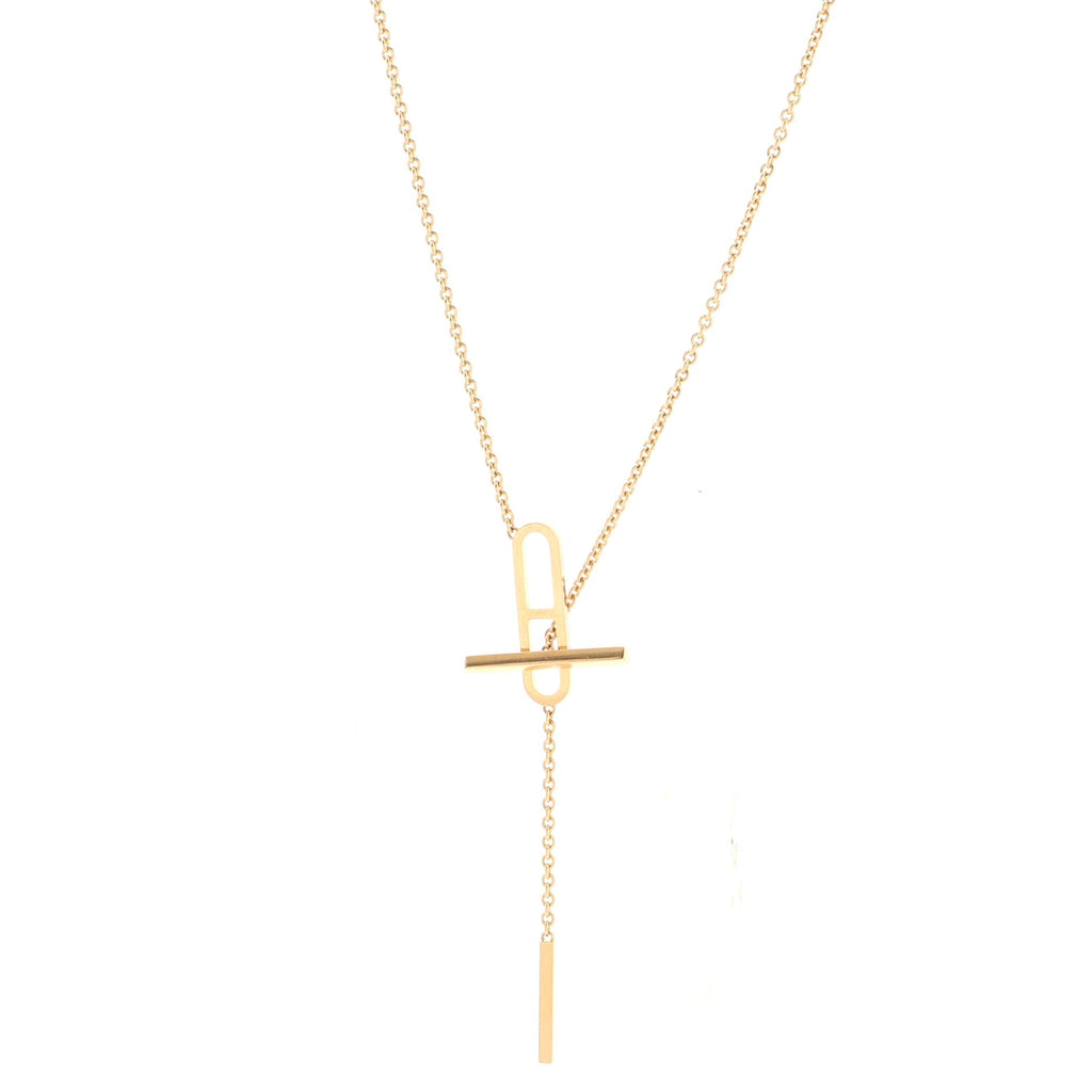 Ever Chaine d'Ancre Lariat Necklace 18K Rose Gold Small