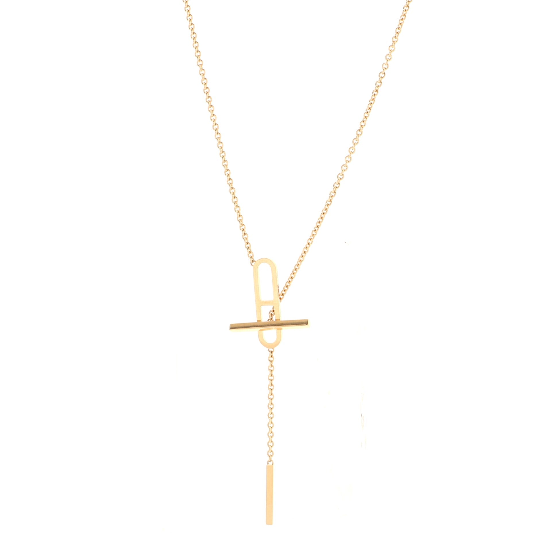 Ever Chaine d'Ancre Lariat Necklace 18K Rose Gold Small