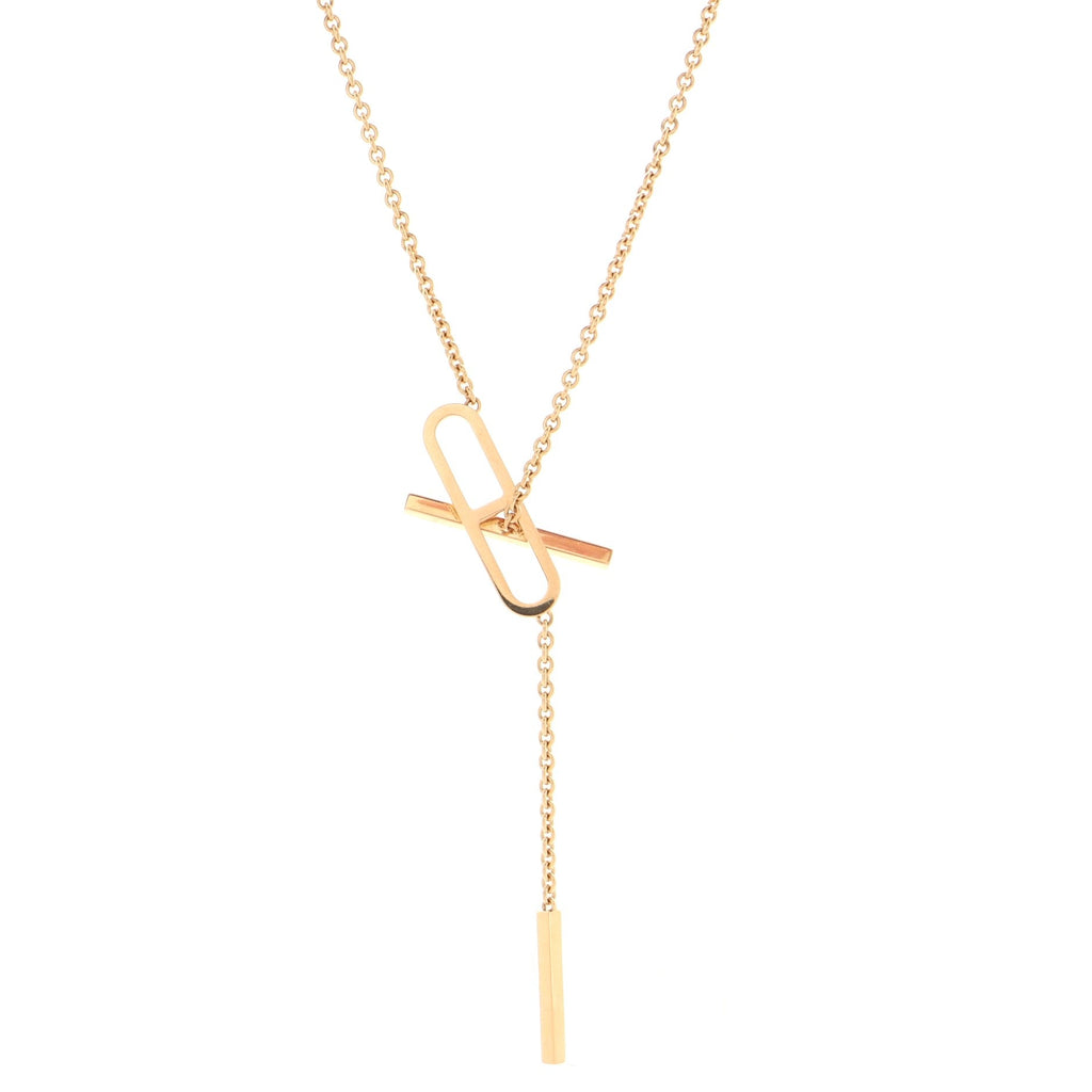 Ever Chaine d'Ancre Lariat Necklace 18K Rose Gold Small